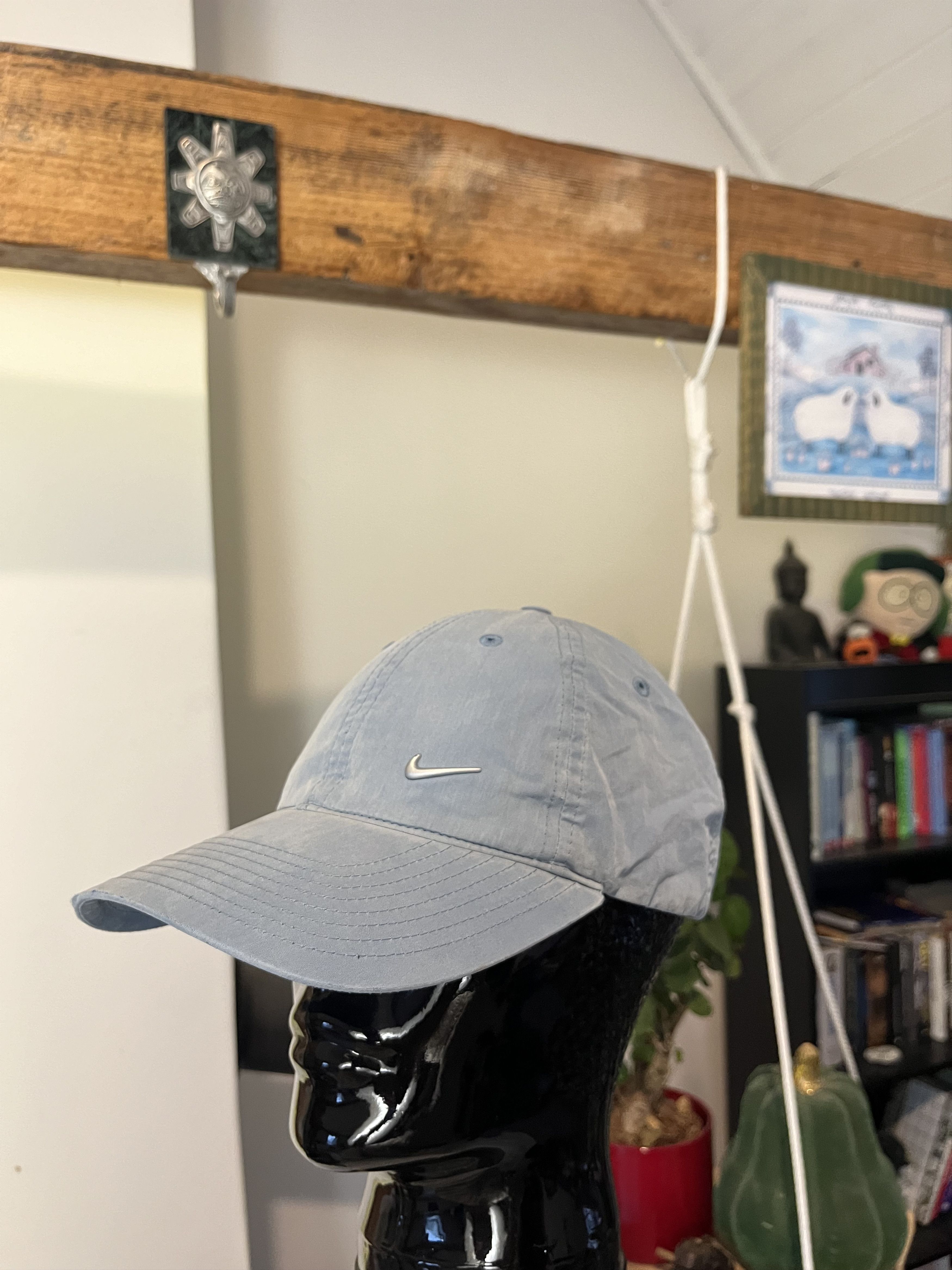 Nike × Vintage 00s Nike Baby Blue Hat Cap Size ONE SIZE - 1 Thumbnail