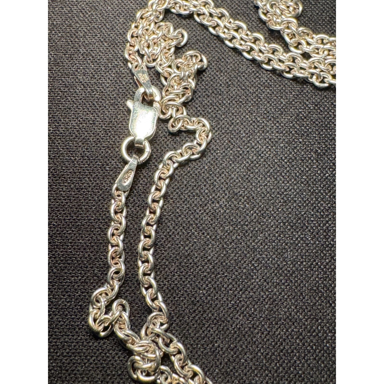 Other 925 Italy Sterling Silver MOP Onyx Marcasite Cameo Necklace Size ONE SIZE - 4 Thumbnail