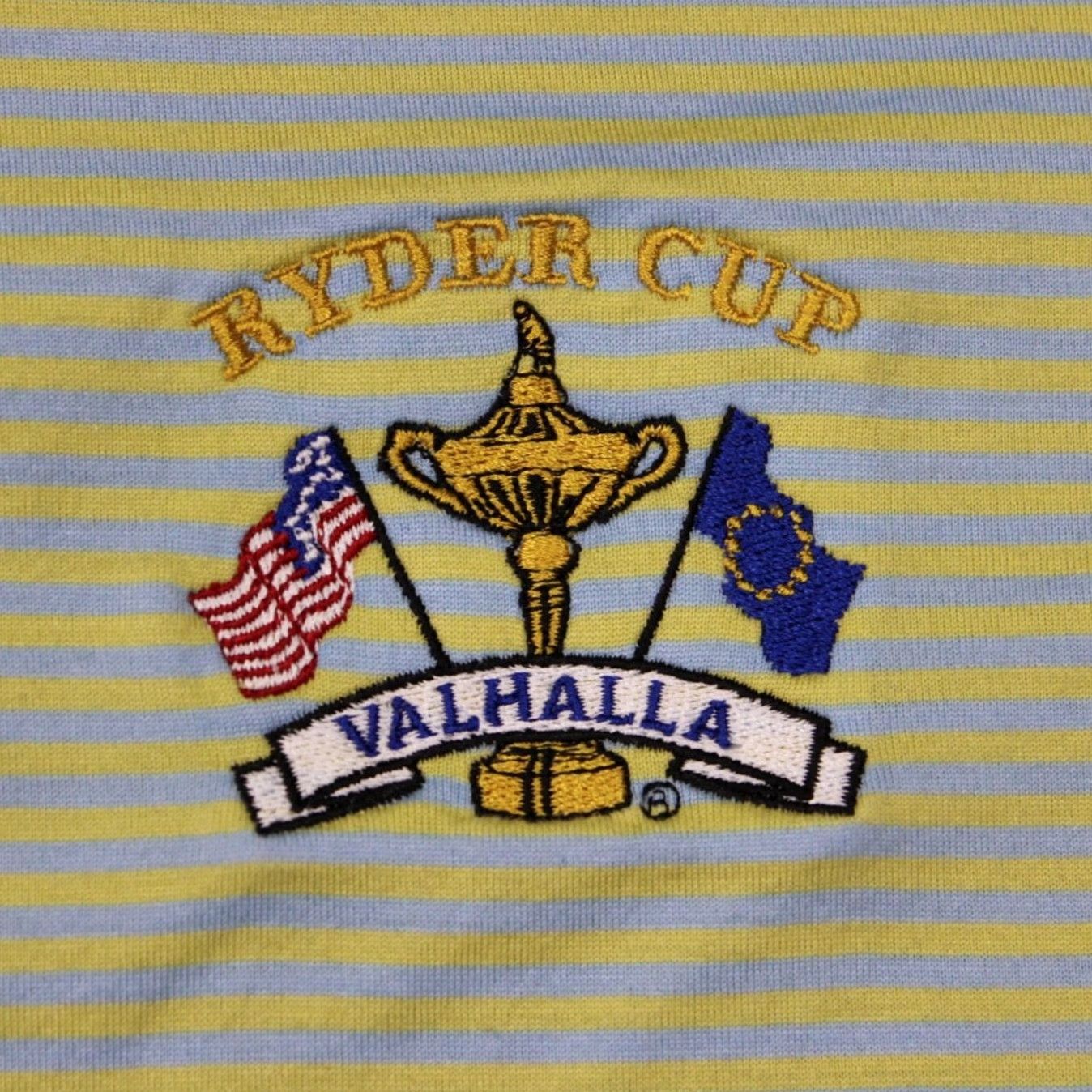 Cutter & Buck Cutter & Buck Polo Signature Polo Shirt Mens Large Green Ryder Cup Logo Valhalla Size US L / EU 52-54 / 3 - 6 Thumbnail