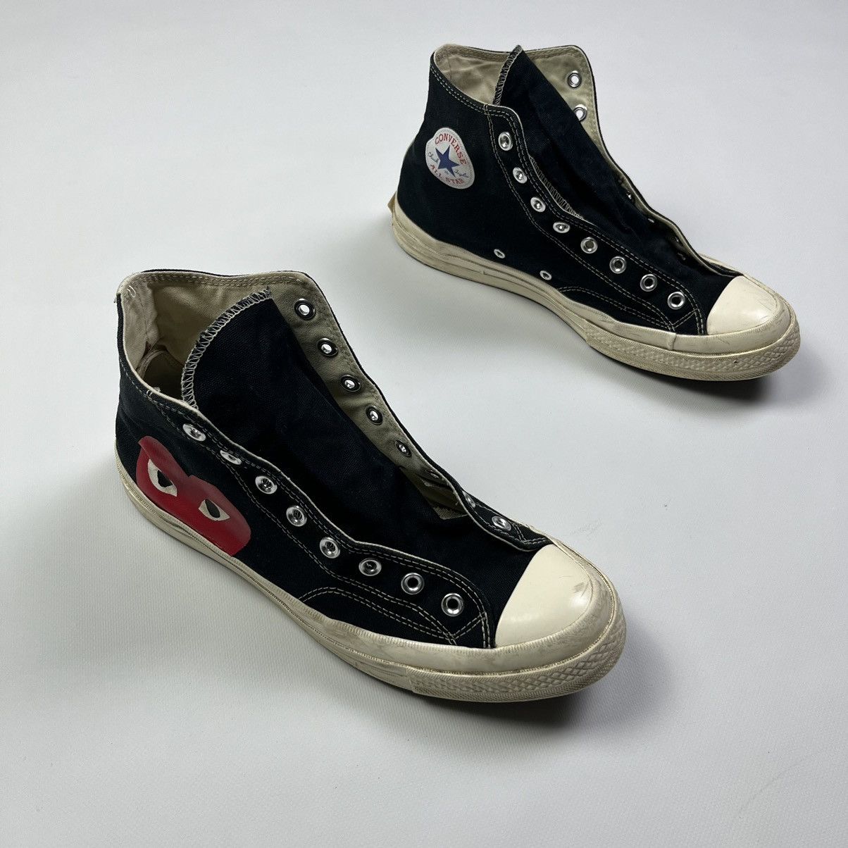 Comme des Garcons × Converse × Vintage Comme des Garcons Play Converse All Star Vintage Streetwear Size US 11.5 / EU 44-45 - 2 Thumbnail
