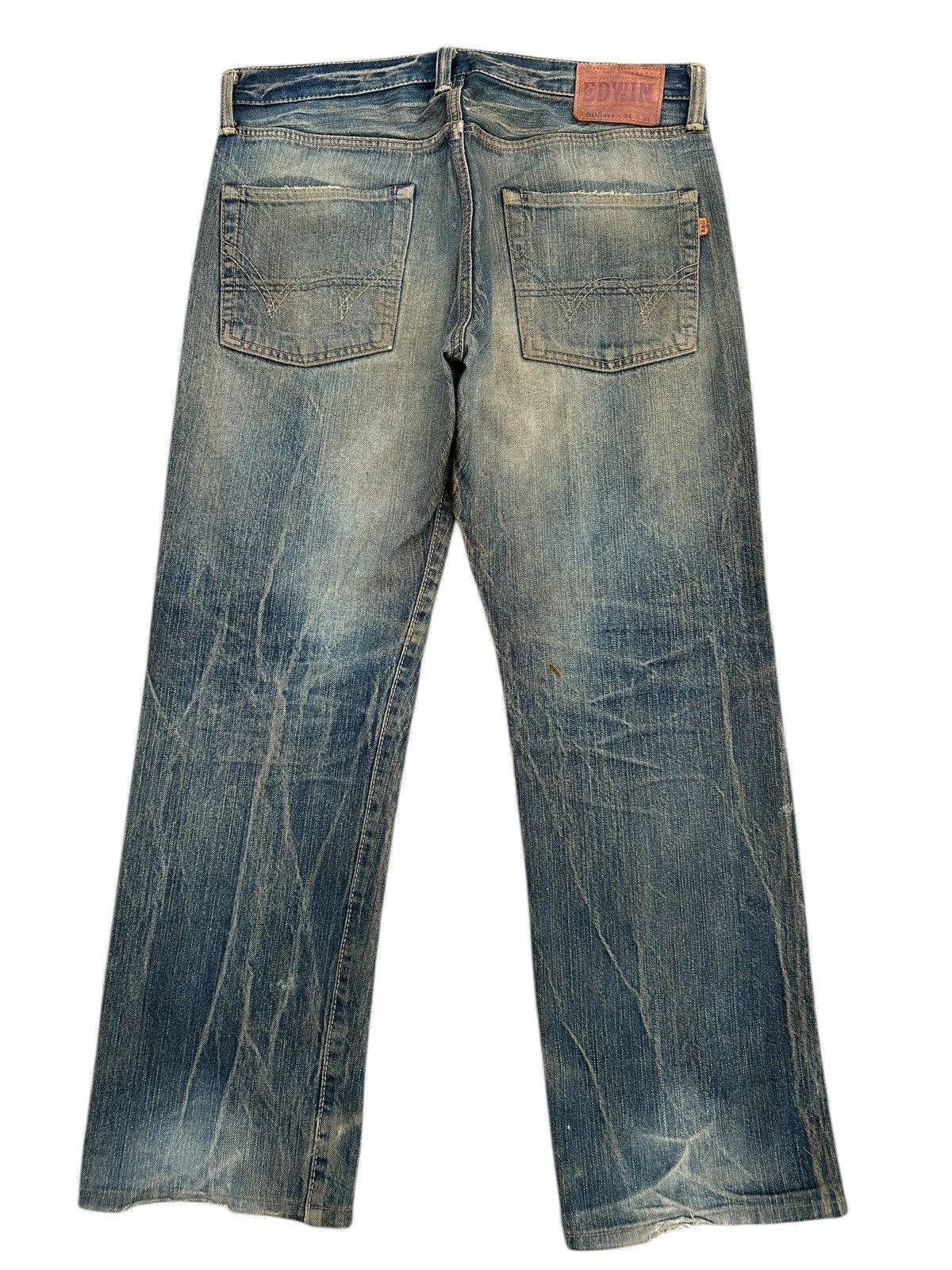 Kapital Rusty Vintage Edwin 505 BXX Selvedge Distressed Denim Jeans Size US 36 / EU 52 - 2 Thumbnail