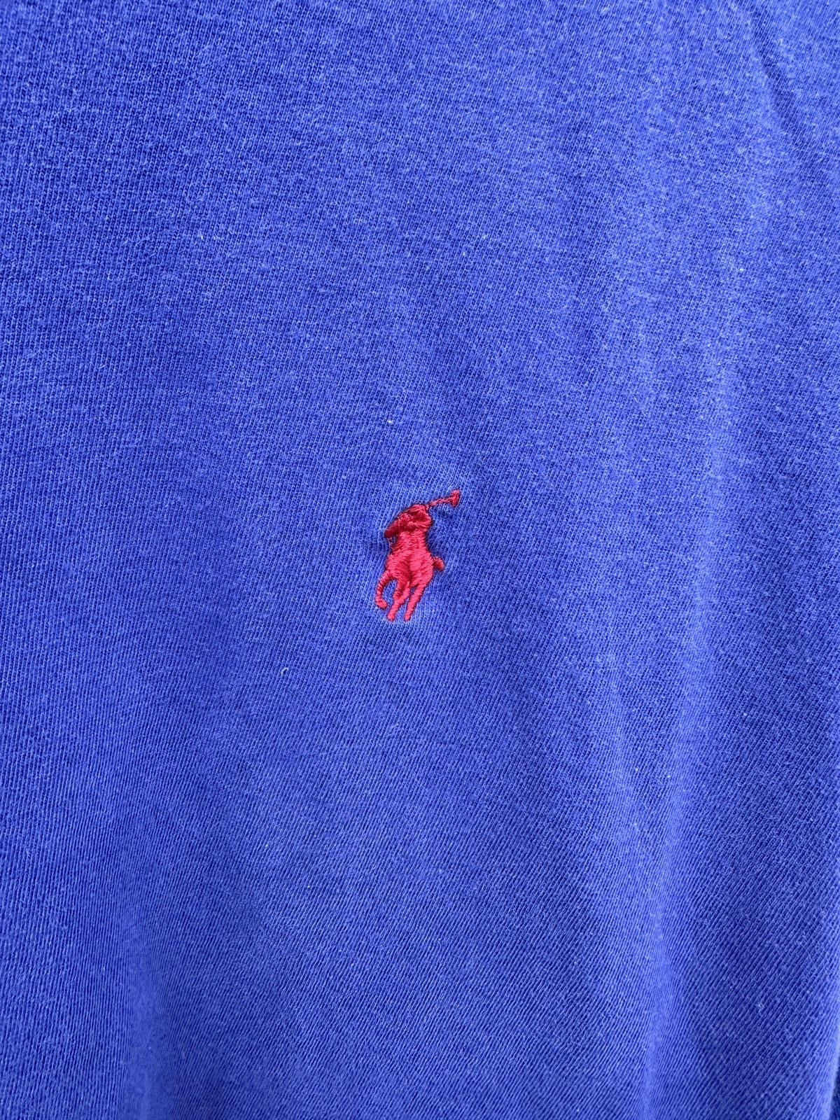 Designer × Polo Ralph Lauren × Vintage Vintage Polo Ralph Lauren Single Stitch Blue T Shirt Size US XXL / EU 58 / 5 - 2 Thumbnail
