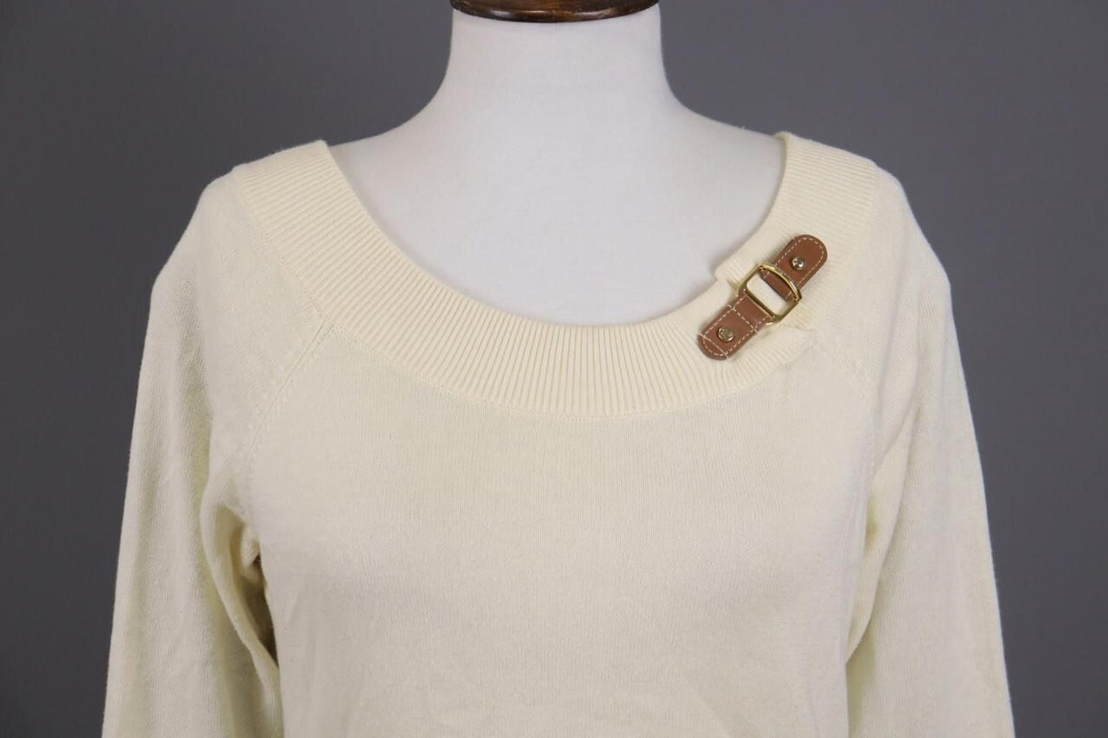 Lauren Ralph Lauren Lauren Ralph Lauren Beige Knit Pullover Sweater Size M Size M / US 6-8 / IT 42-44 - 2 Thumbnail