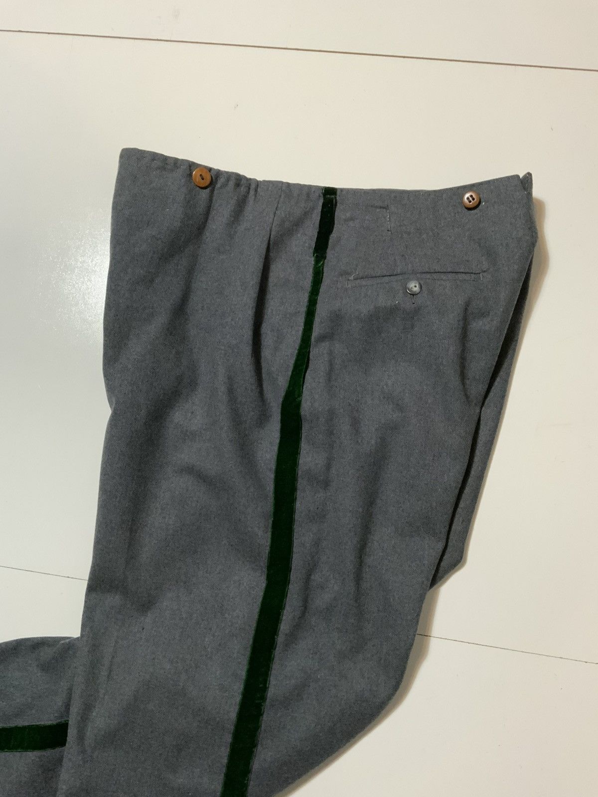 Vintage Vintage 1950s 60s Sy Devore Hollywood Wool Velvet Trim Pants Size US 36 / EU 52 - 11 Thumbnail