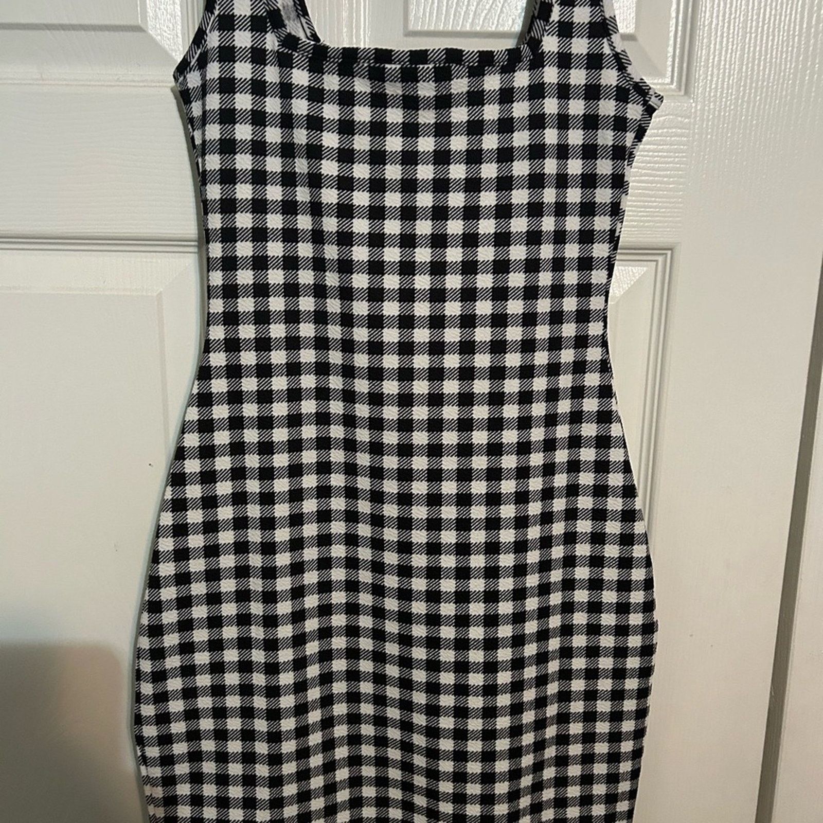 Shein SHEIN Black and White Gingham Mini Dress Size S / US 4 / IT 40 - 3 Thumbnail