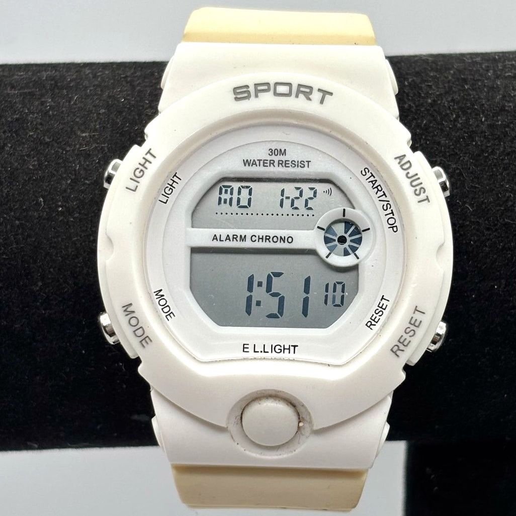 Other White Digital Sport Watch Size ONE SIZE - 1 Thumbnail