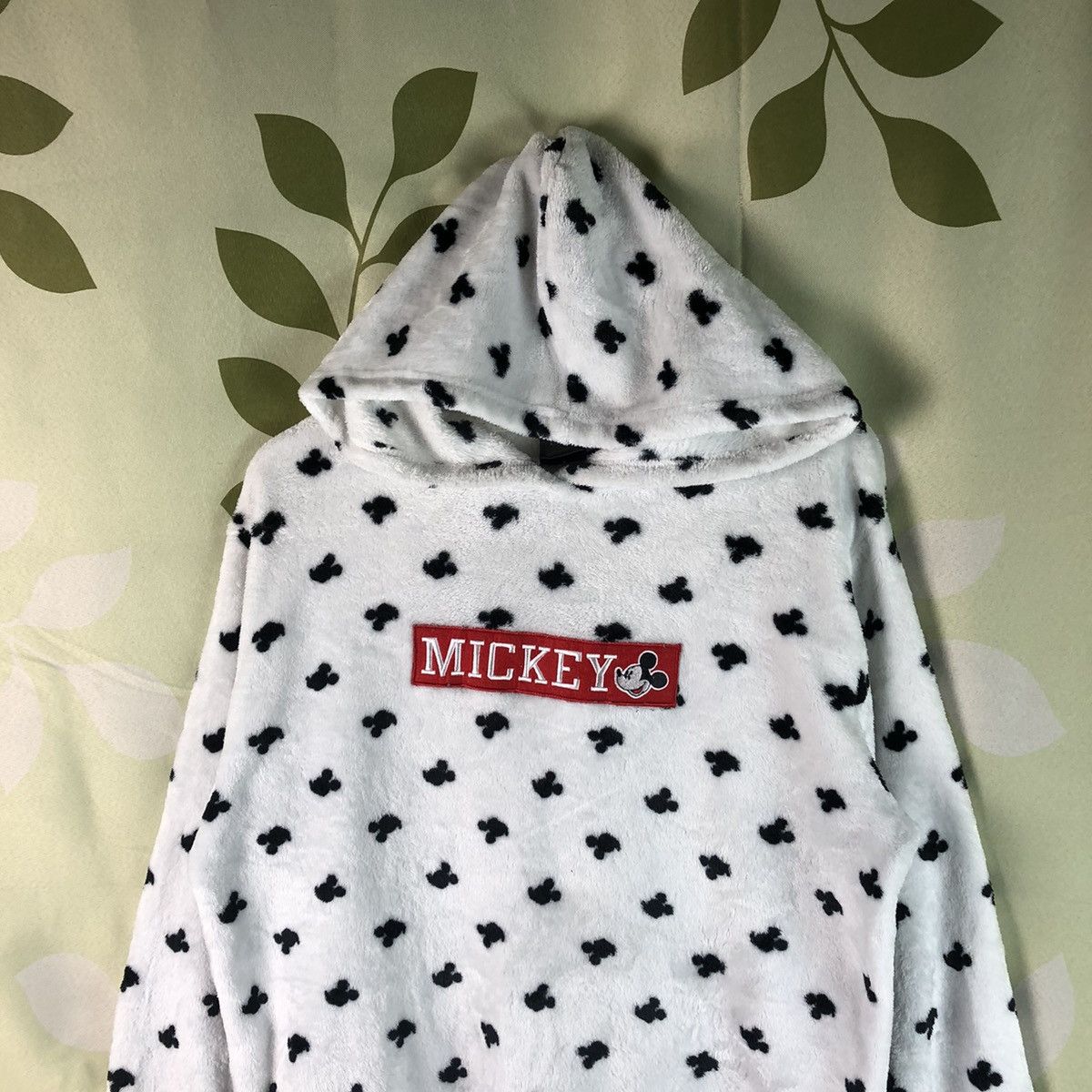 Cartoon Network × Disney × Mickey Mouse Disney Mickey Mouse vintage dotted White Hoodie #7455 Size US L / EU 52-54 / 3 - 2 Thumbnail