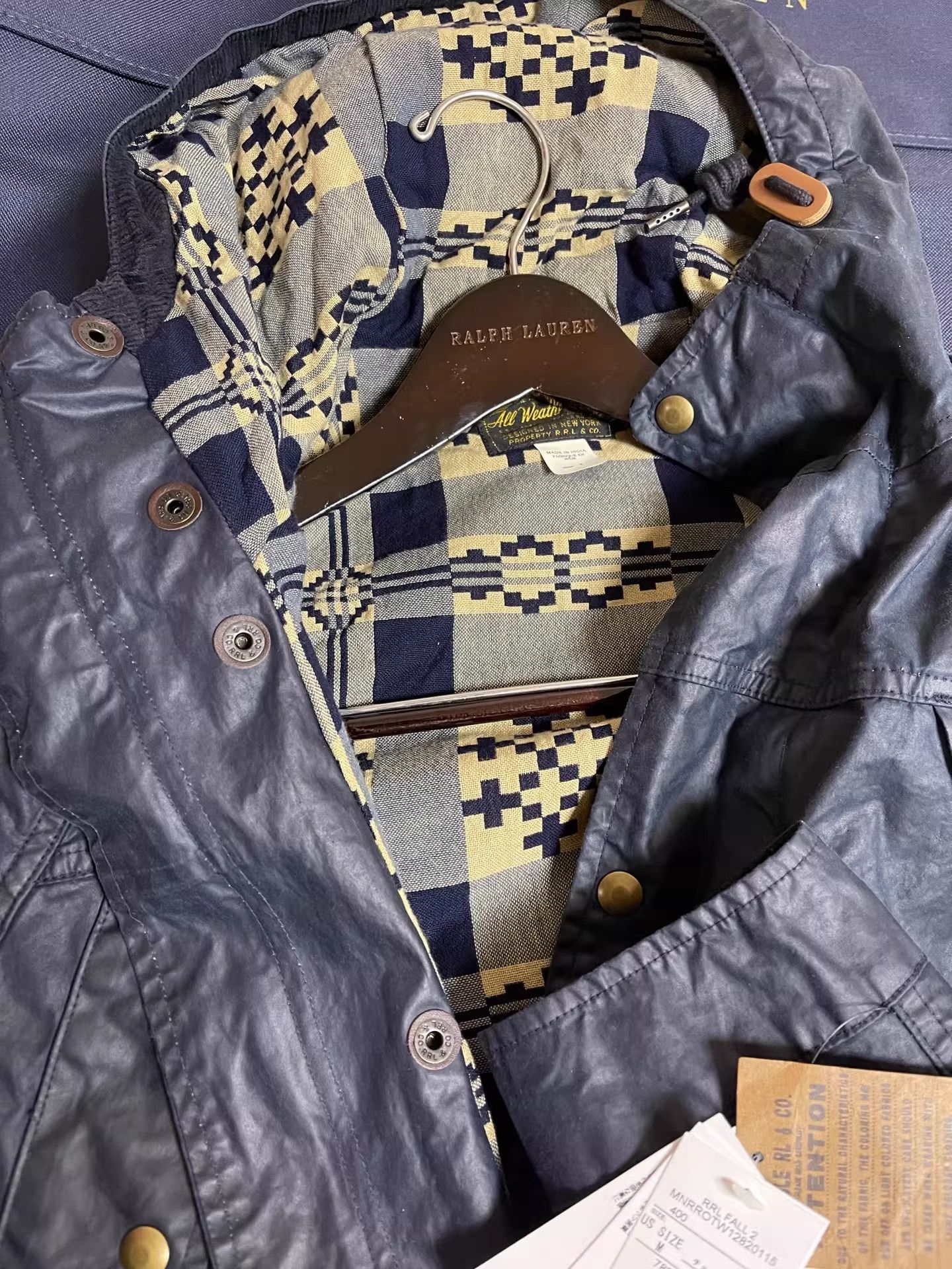 RRL Ralph Lauren RRL Vintage Waxed Hooded Trench Jacket Size US M / EU 48-50 / 2 - 4 Thumbnail