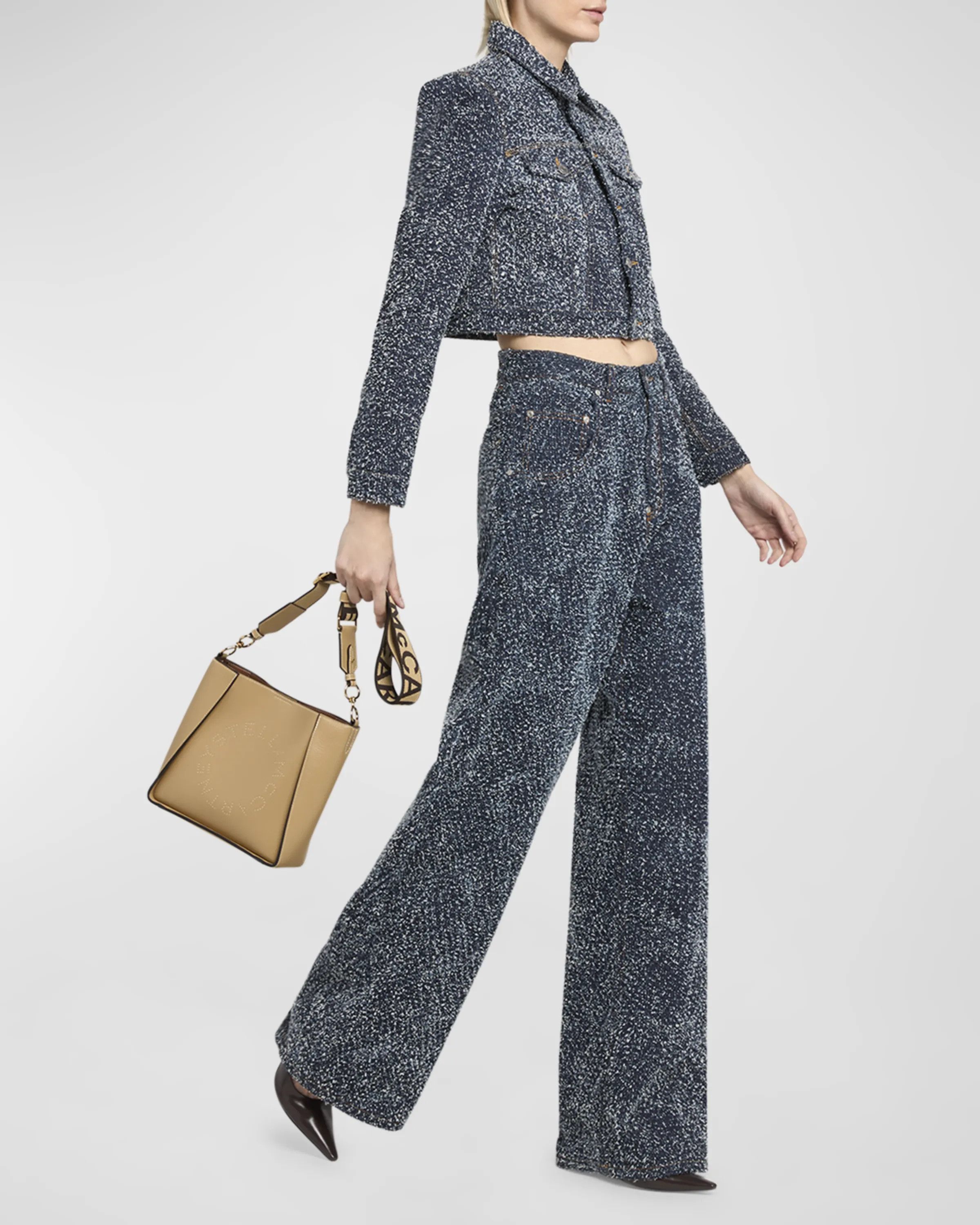 Stella McCartney o1s22i1n1024 Size: OS / Logo Shoulder Bag in Beige Size ONE SIZE - 2 Thumbnail