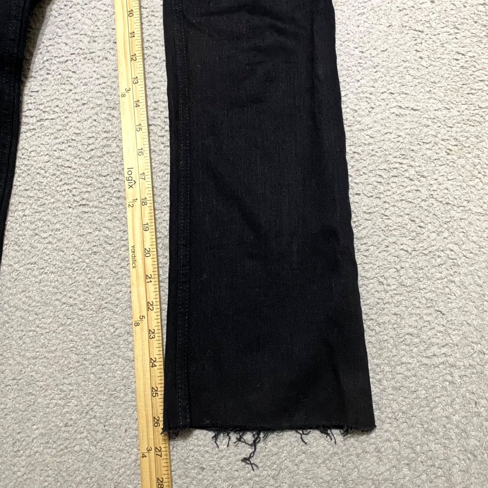 Everlane Everlane Jeans Black Dark Wash Bootcut High Rise 27 in. Denim Crop 5-Pocket Regular Womens Size 27" / US 4 / IT 40 - 6 Thumbnail