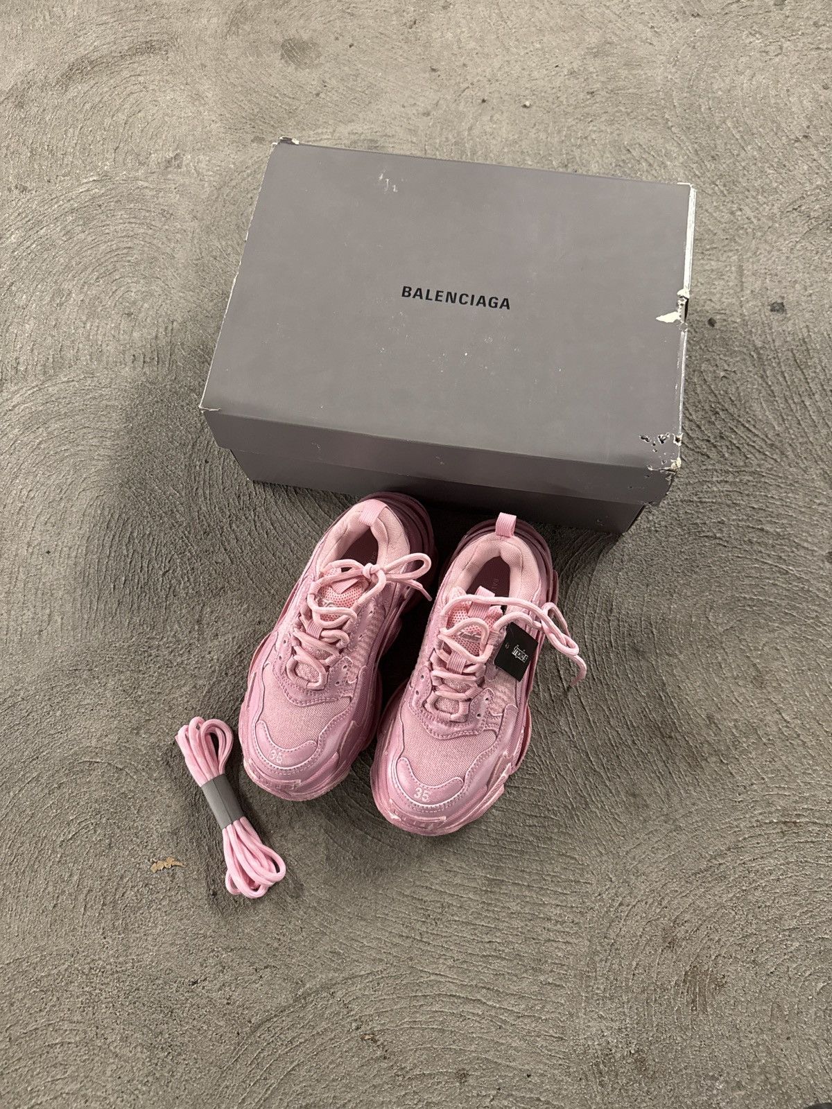 Balenciaga Triple S Faded Pink Womens