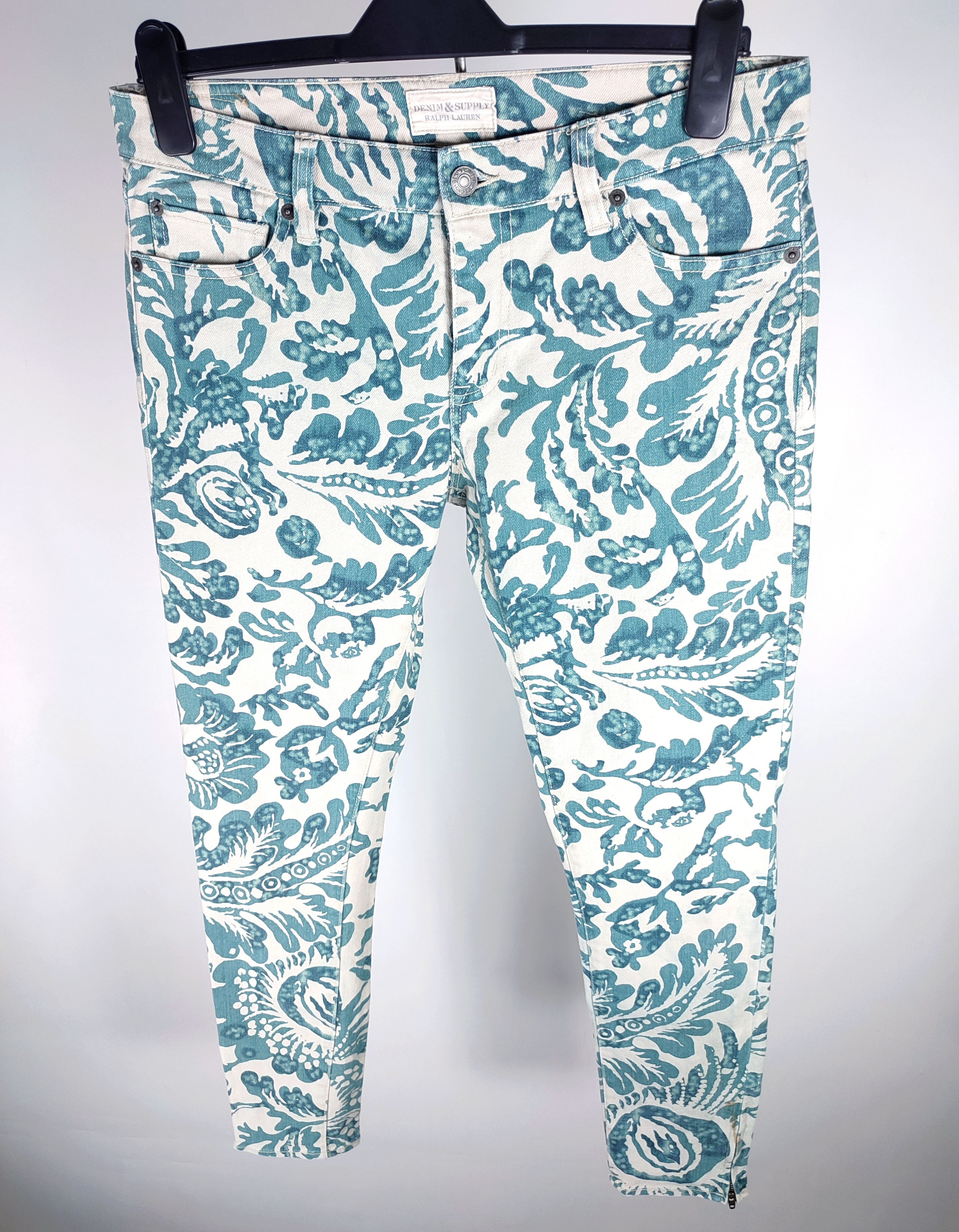Denim & Supply Ralph Lauren Polo Ralph Lauren floral print slim denim pants Size 30" / US 8 / IT 44 - 2 Thumbnail
