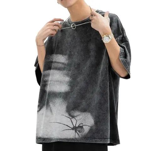 Japanese Brand Ishiguro x oue 90s Design Printed Vintage T Shirt Size US L / EU 52-54 / 3 - 4 Thumbnail