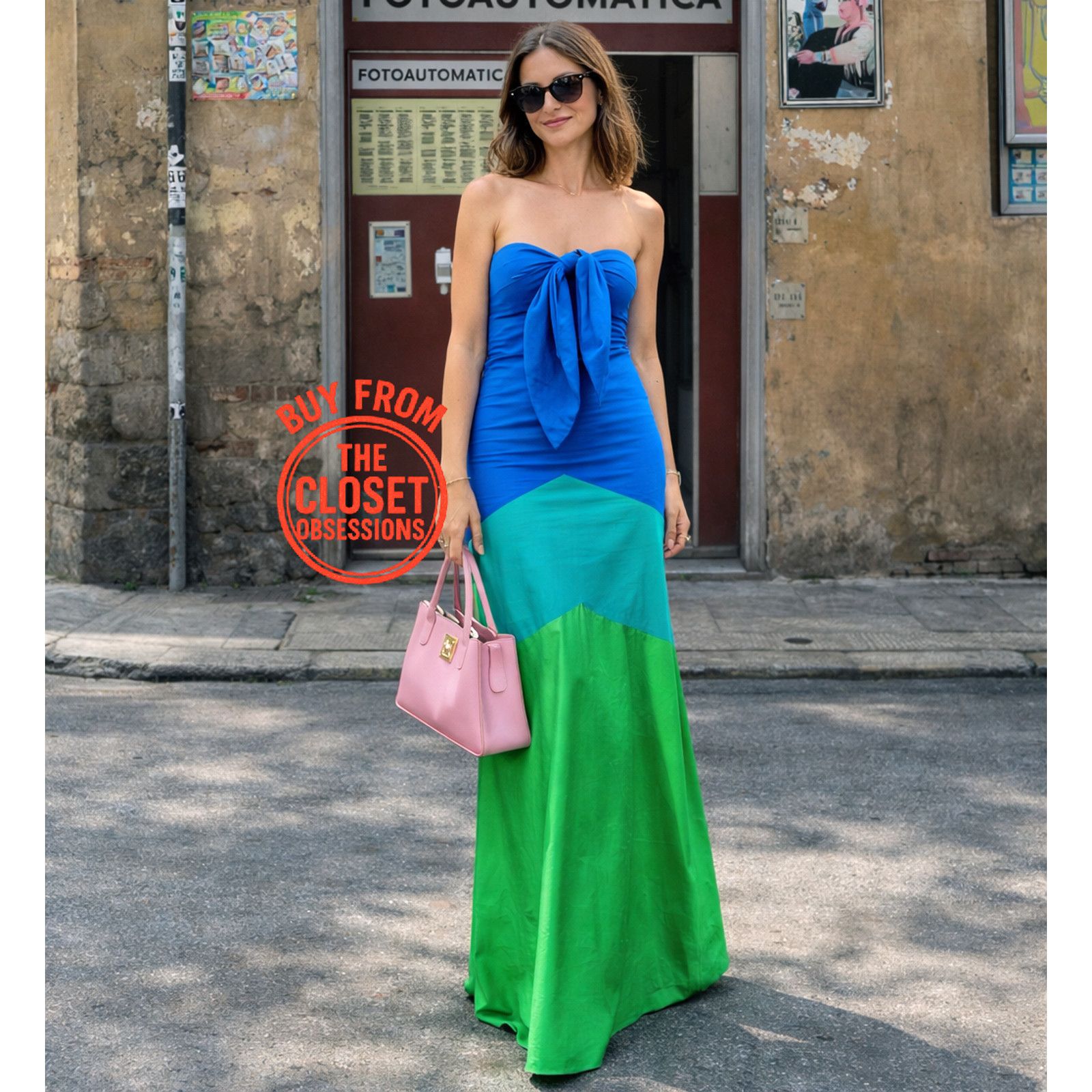 Mango Mango x Simon Miller Colorblock Strapless Maxi Dress NWT Size M / US 6-8 / IT 42-44 - 3 Thumbnail