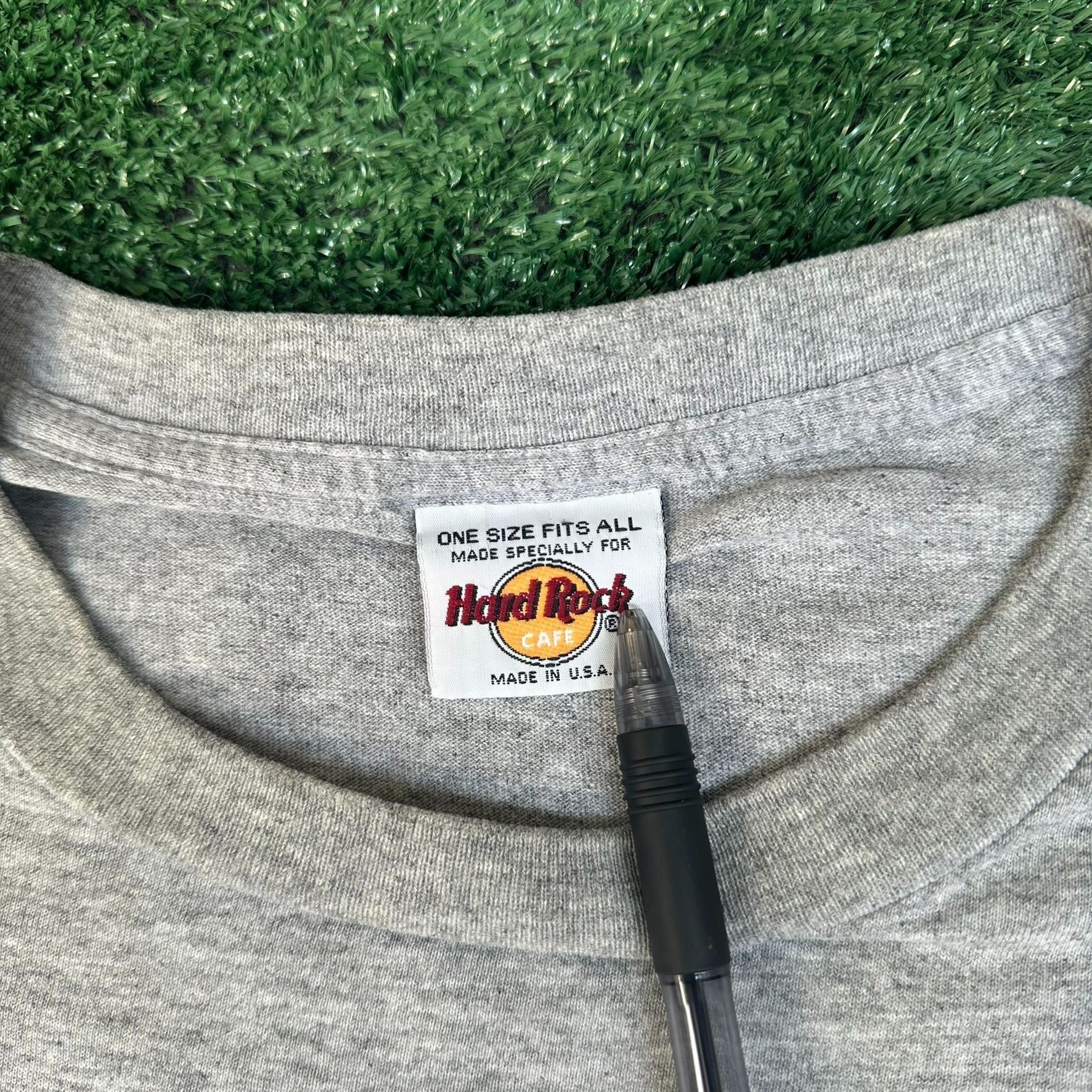 Hard Rock Cafe Vintage 90s Hard Rock Cafe Atlanta T-Shirt Distressed Gray X Size US XXL / EU 58 / 5 - 3 Thumbnail