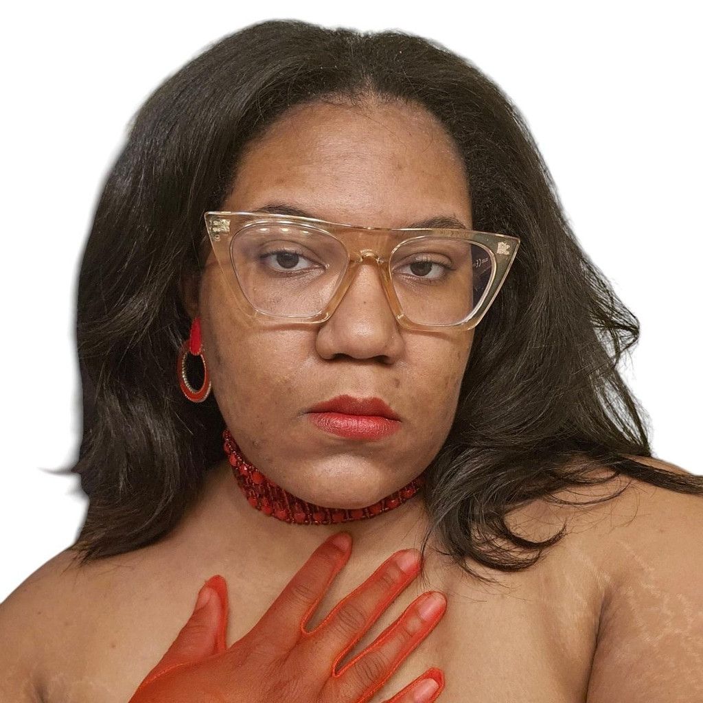 The Unbranded Brand Red Beaded Caged Choker – Handmade Statement Collar Size ONE SIZE - 5 Thumbnail