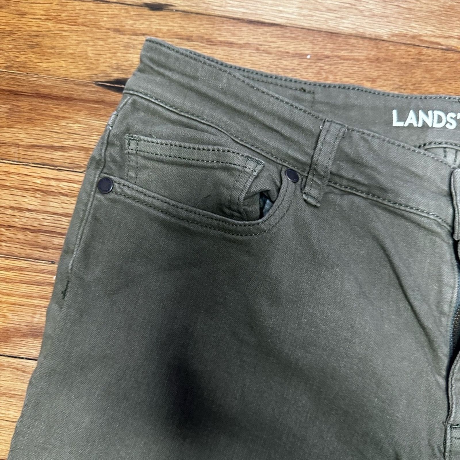 Lands' End Lands End Not to Low Rise Slim Jeans Green Size 30" / US 8 / IT 44 - 5 Thumbnail