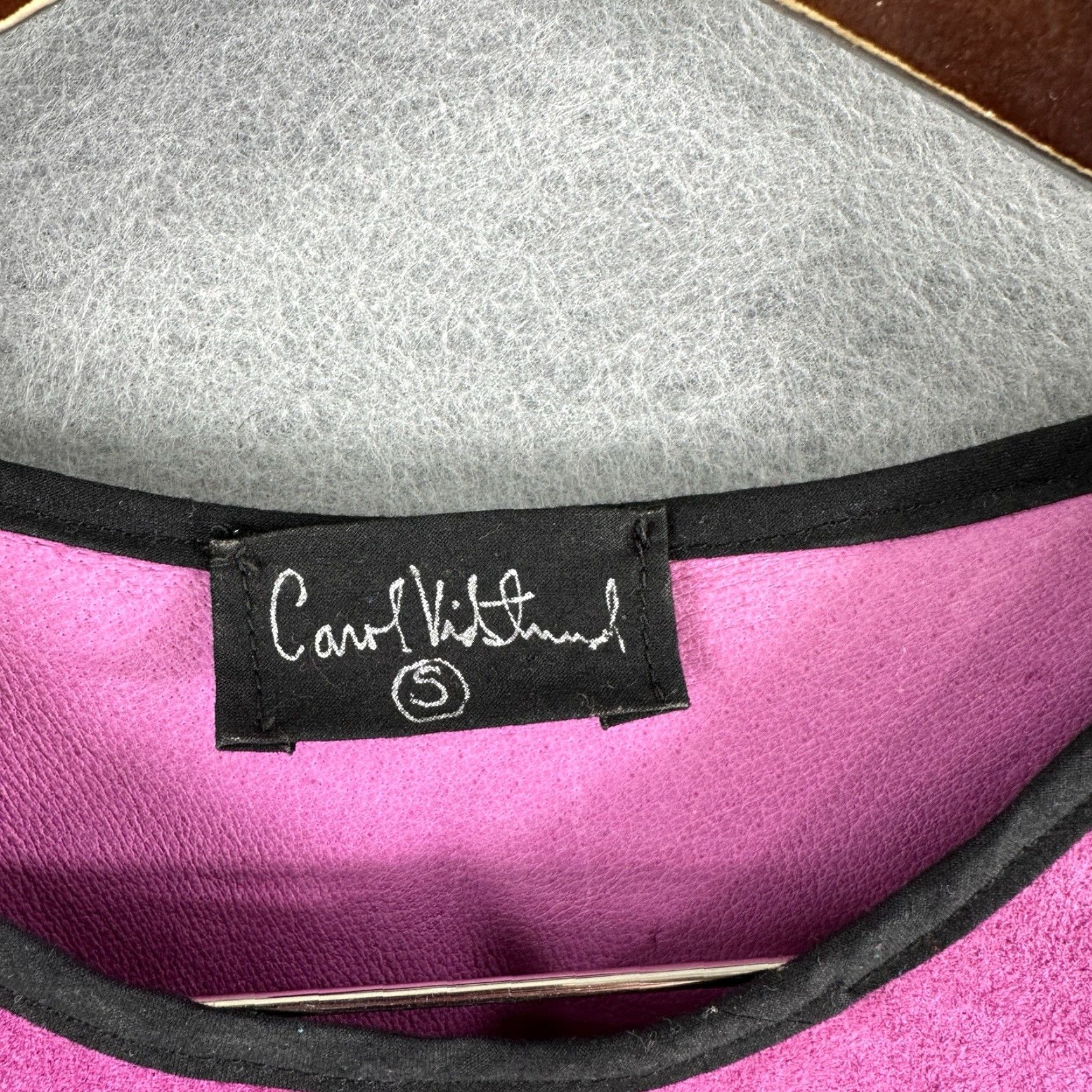 Etro VINTAGE Carol Vidstrand Suede Top Womens Small Adult Small Pink 3/4 Sleeve Round Neck Retro Western Boho 90s Concert Cottagecore Womens Size S / US 4 / IT 40 - 4 Thumbnail