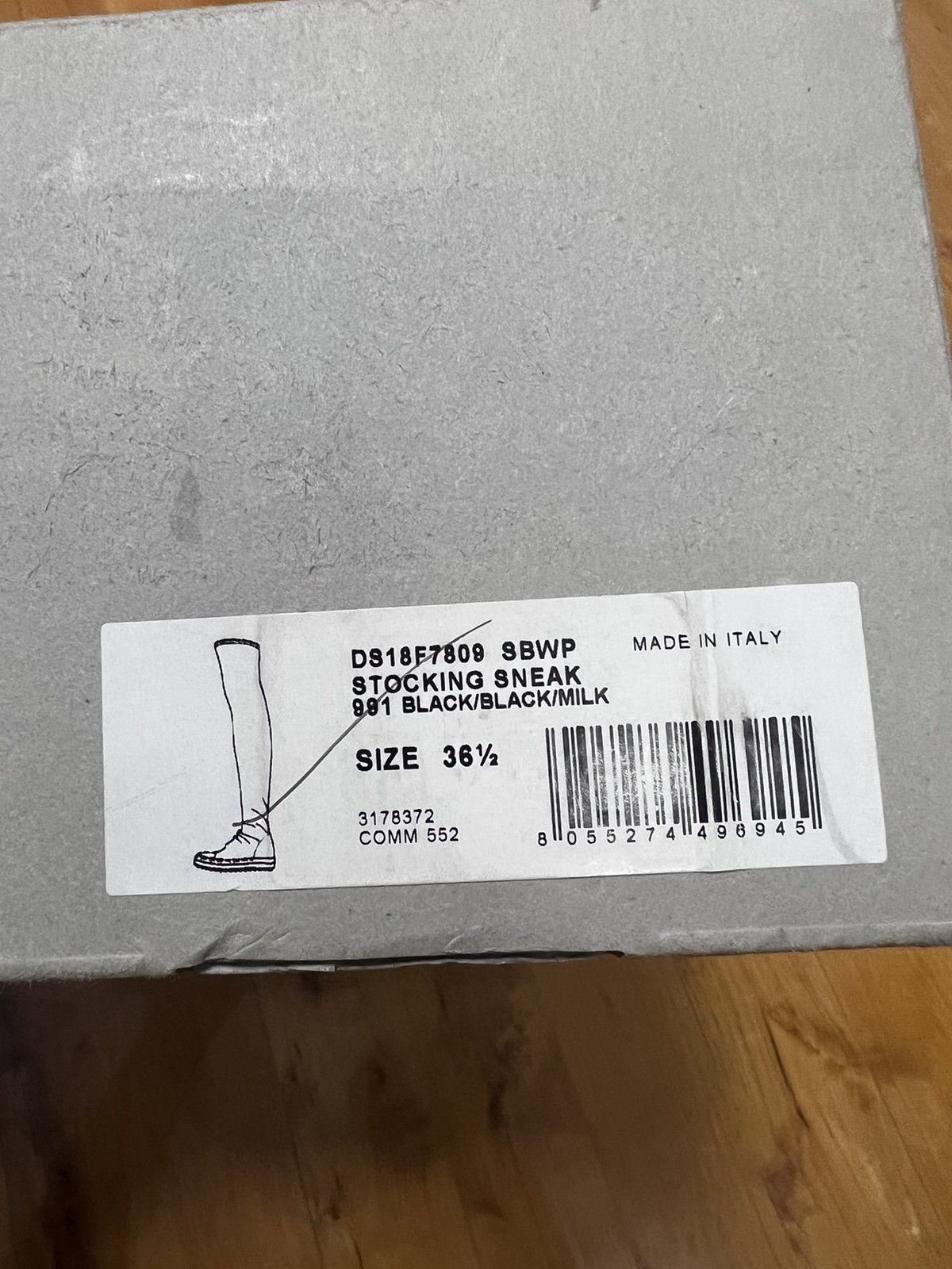 Rick Owens Drkshdw Rick owens waxed thigh high stocking ramones Size US 6.5 / IT 36.5 - 8 Thumbnail