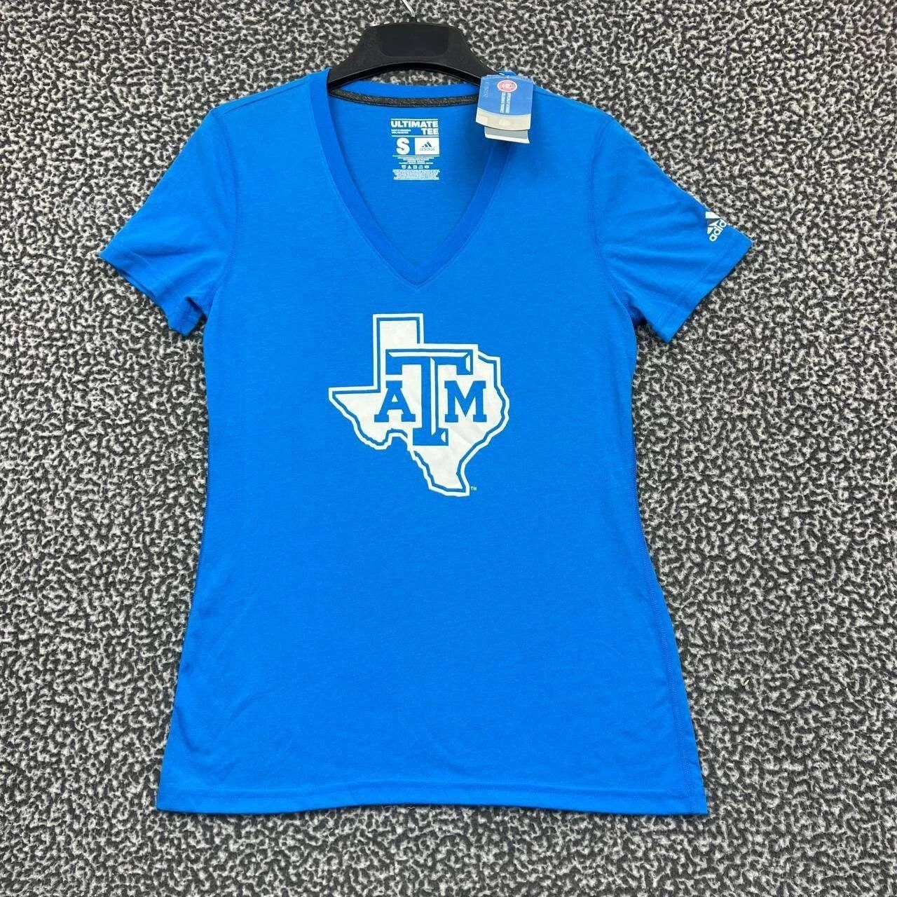 Adidas Texas A&M Aggies Shirt Women Adidas Short Sleeve V-Neck S Size S / US 4 / IT 40 - 1 Thumbnail