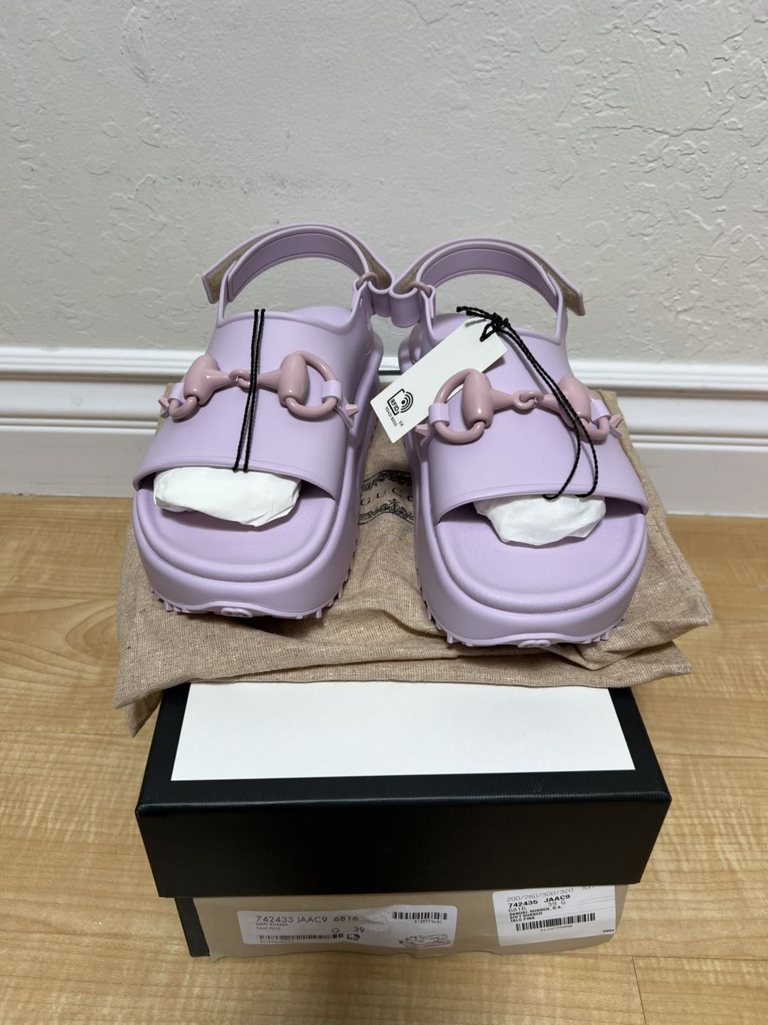 Gucci Gucci Interlocking G Platform Sandal Light Pink (Women's) Size US 9 / IT 39 - 1 Thumbnail