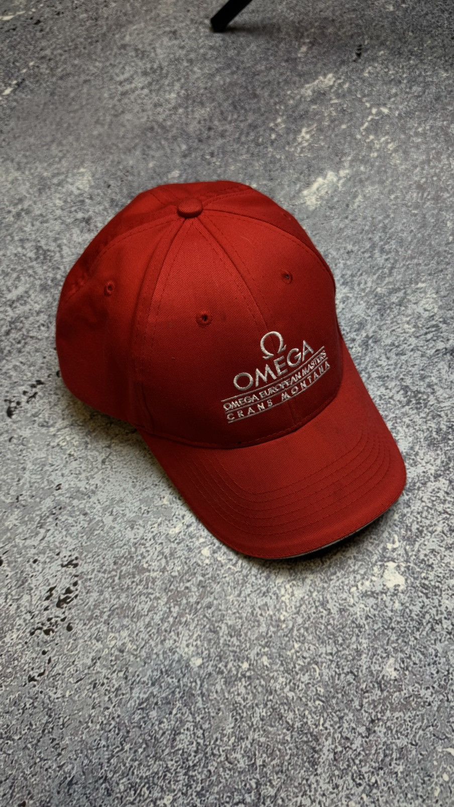 Omega × Vintage OMEGA CAP RED/WHITE EMBROIDERED ADJUSTABLE CAP Size ONE SIZE - 1 Thumbnail