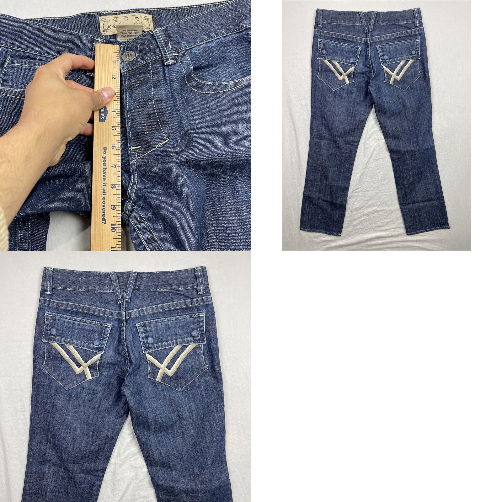 Denime William Rast Jeans Mens 32x31 Denim Pants Rob Straight Leg 5-Pocket USA Made Blue Cotton Blend Denim Shirt? Size US 32 / EU 48 - 8 Thumbnail