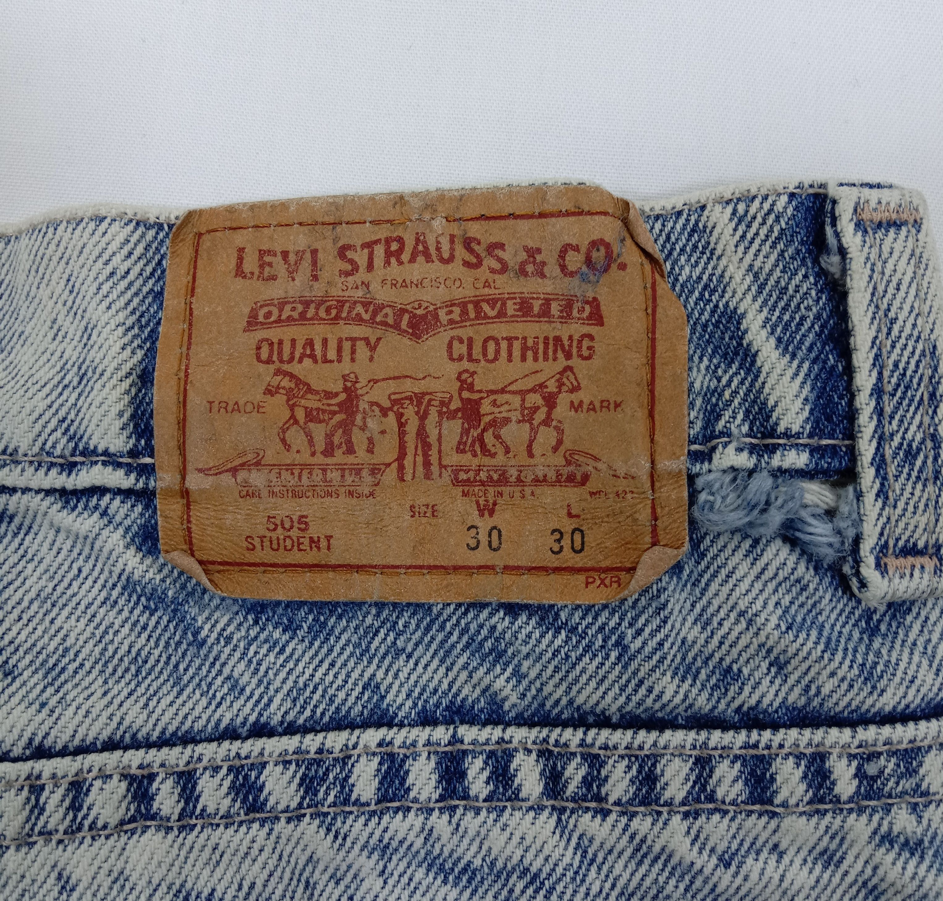 Levi's Vintage 90s Levi's 505 Acid Wash Jeans Size US 30 / EU 46 - 14 Thumbnail