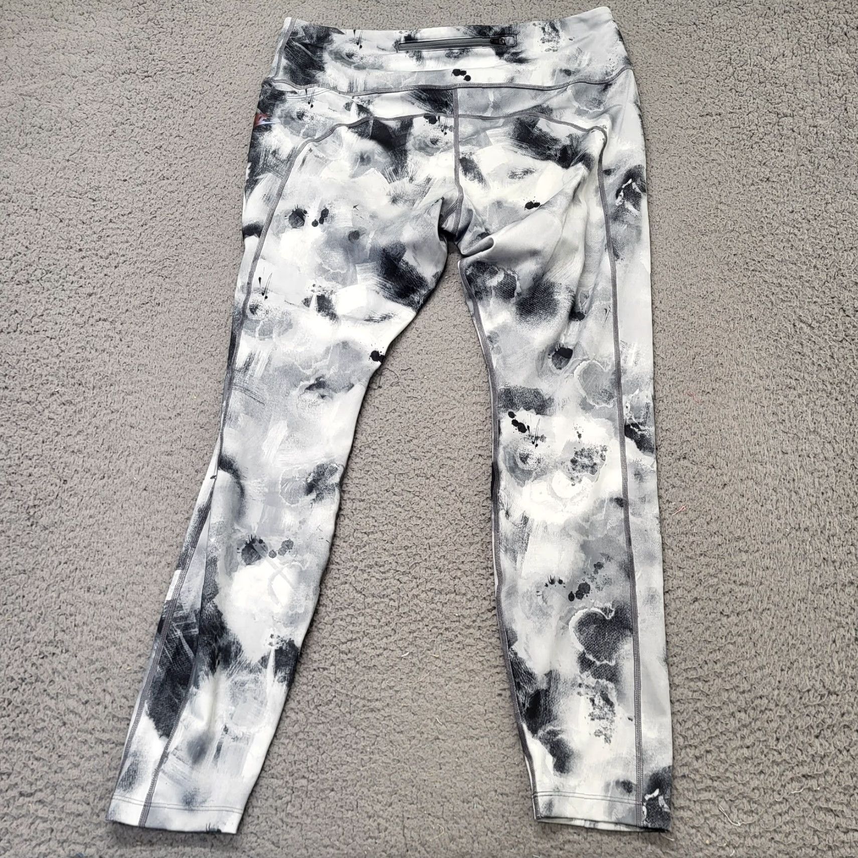 Nike Nike Air Leggings Women XL Grey Marble Pattern Dri-Fit Gym Workout Athletic Compression Skinny Size 40" / US 18 - 5 Thumbnail