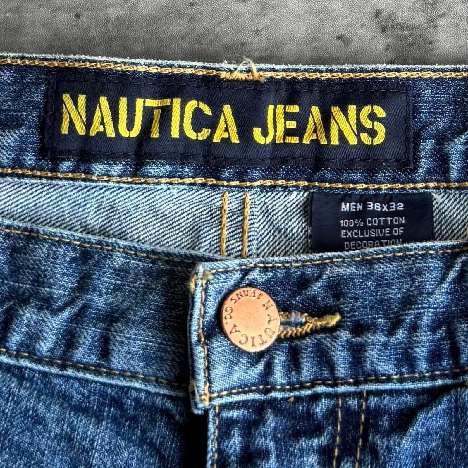 Japanese Brand × Nautica Vintage Y2K Nautica Embroidered Grunge Opium Denim Jeans Size US 36 / EU 52 - 4 Thumbnail
