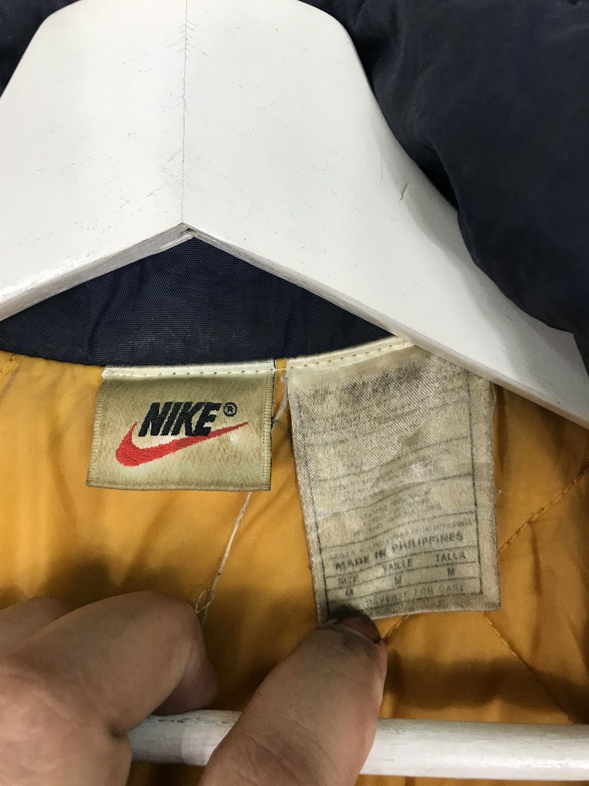 Nike 💥 1990s NIKE BIG LOGO INSULATED LONG JACKET Size US M / EU 48-50 / 2 - 11 Thumbnail