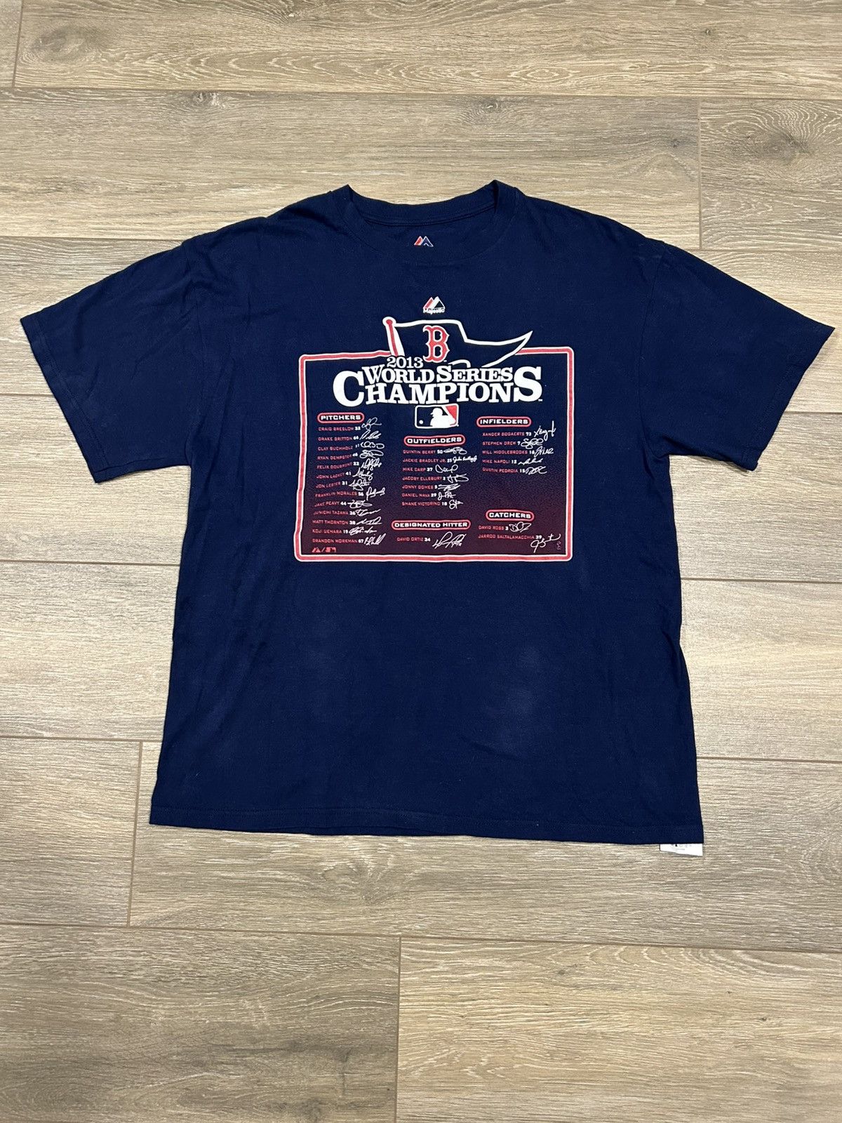 Majestic 2013 Boston Red Sox World Series t-shirt MLB Size US XL / EU 56 / 4 - 1 Thumbnail