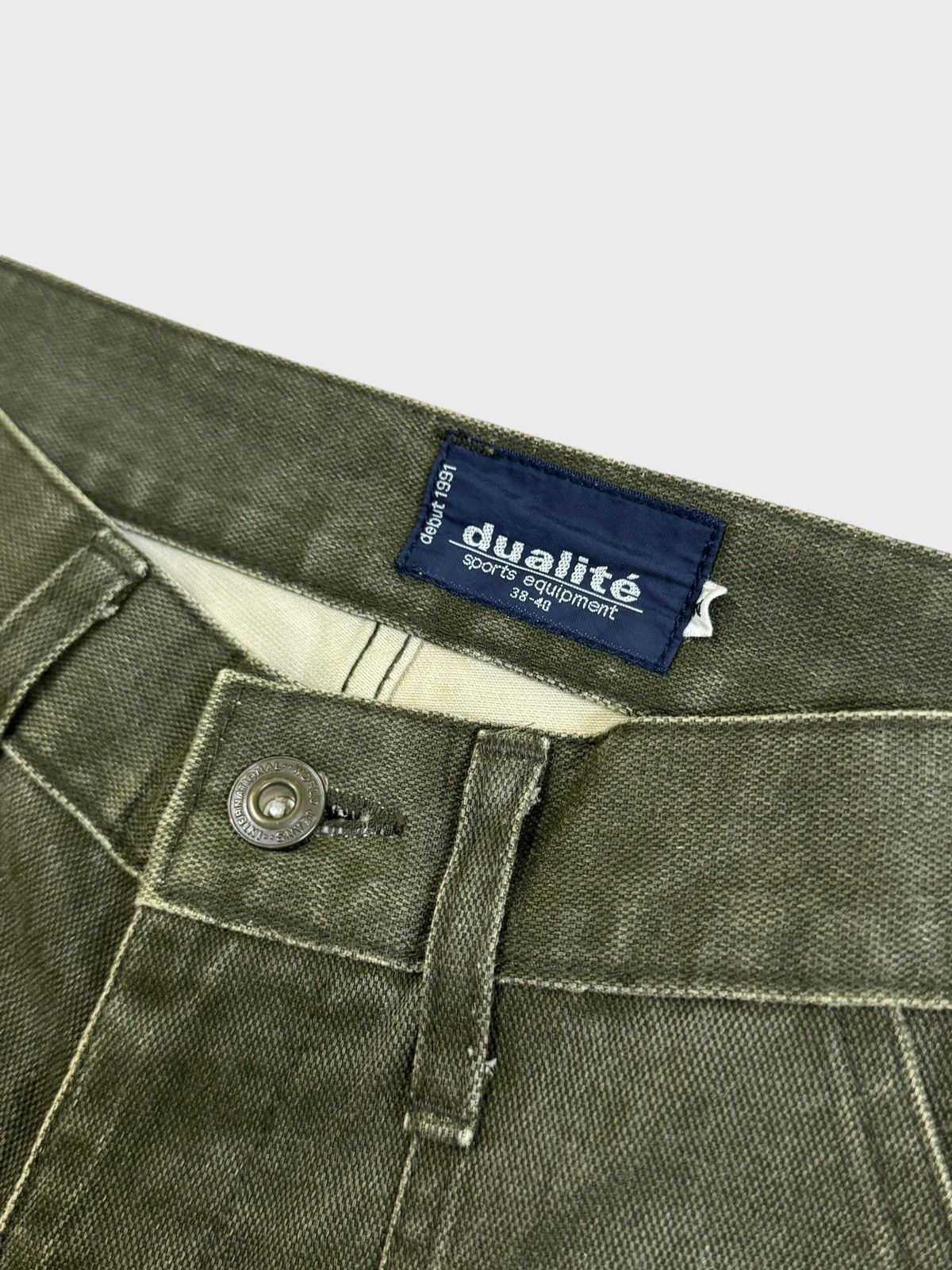 Japanese Brand × Le Grande Bleu (L.G.B.) Vintage Flare Dualite Baker Pants Army Wide leg Style Size US 29 - 7 Thumbnail