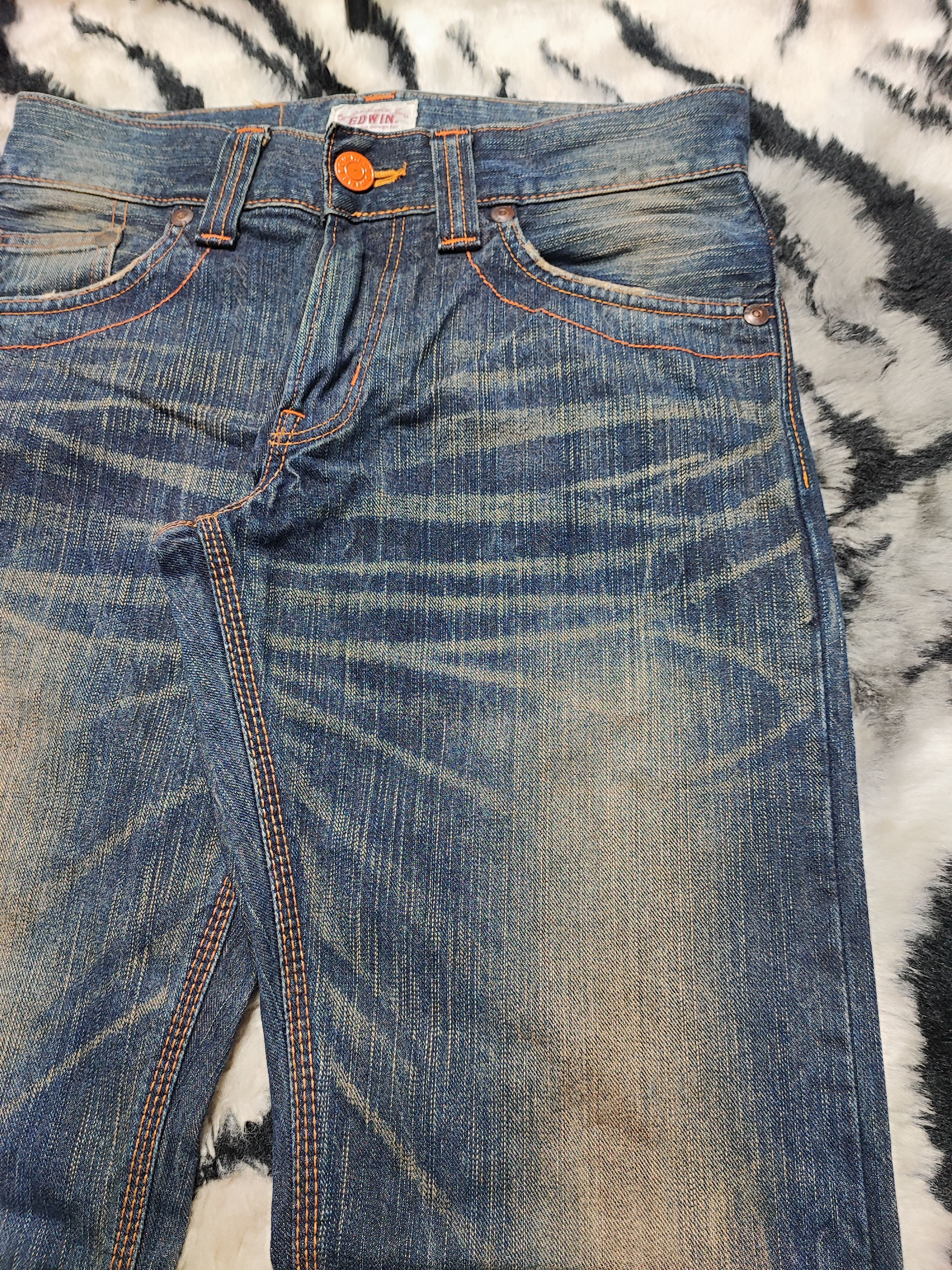 Edwin EDWIN VINTAGE XV FADED JEANS VERY RARE Size US 30 / EU 46 - 9 Thumbnail