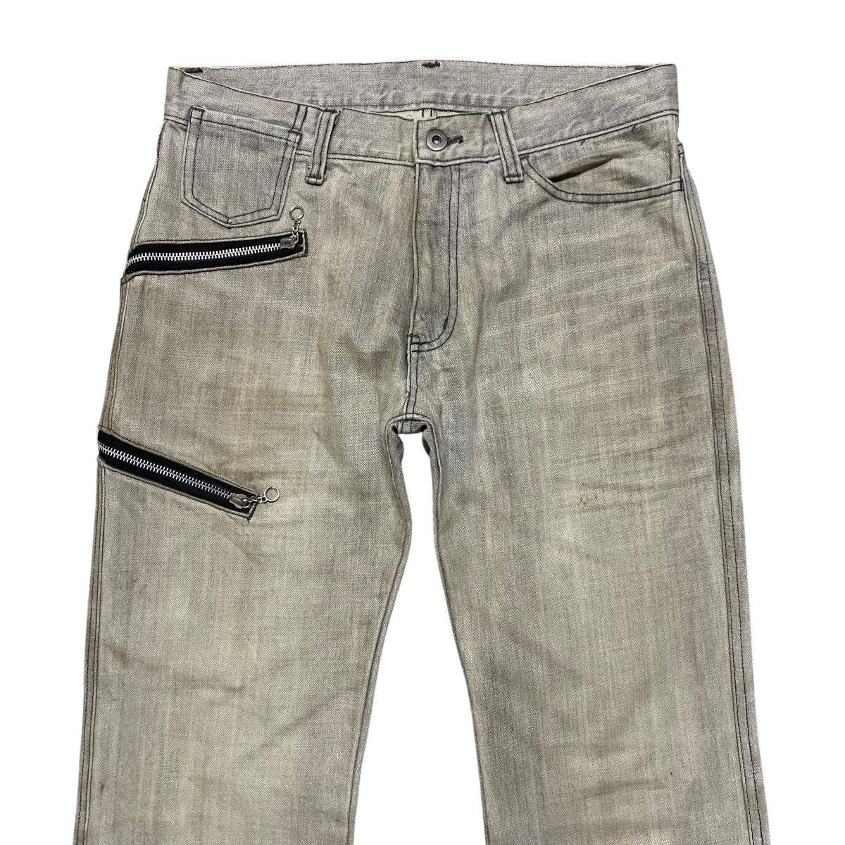 Le Grande Bleu (L.G.B.) Japanese RUPERT EDGE Mudwash Denim Flare Jeans Zipper Pocket Size US 31 - 3 Thumbnail
