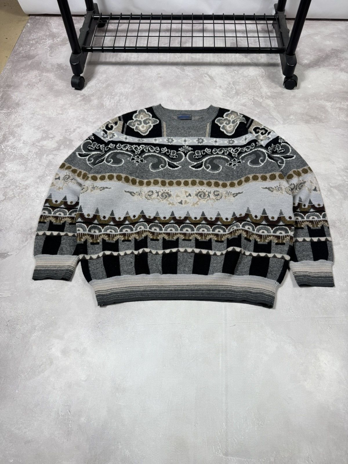 Kenzo Rare! Kenzo Homme Wool Sweater Size US L / EU 52-54 / 3 - 2 Thumbnail