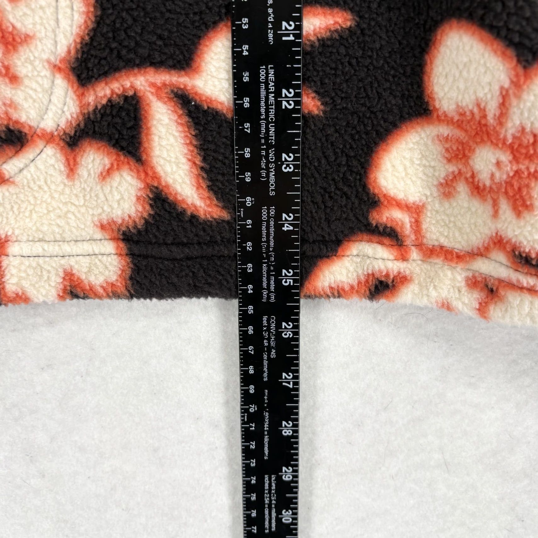 Vintage Duluth Women's Jacket L Black Floral Fleece Mid-Length Zip Pockets Snap Up Winter Hiking Camp Mock Pullover Size L / US 10 / IT 46 - 5 Thumbnail