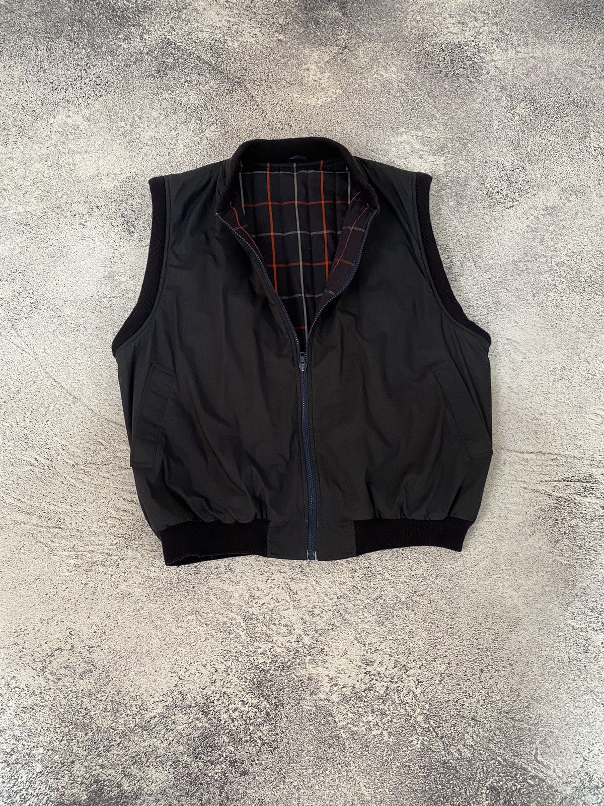 Burberry RARE🌪️ VINTAGE Burberrys Zipper Vest Size US L / EU 52-54 / 3 - 1 Thumbnail
