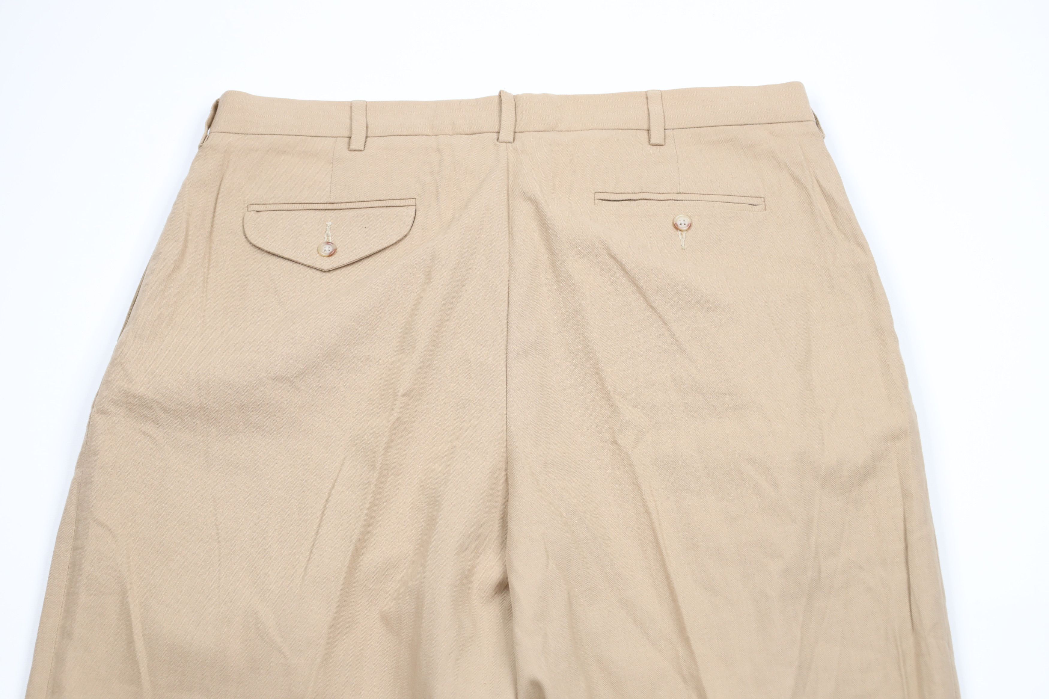 Ralph Lauren × Vintage Vintage 90s Ralph Lauren Pleated Wide Leg Chino Pants Size US 38 / EU 54 - 8 Thumbnail