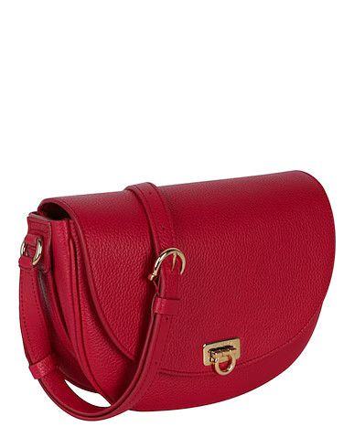 Salvatore Ferragamo o1s1rm1124 Size: OS / Buckle Crossbody Bag in Carmine Size ONE SIZE - 1 Thumbnail