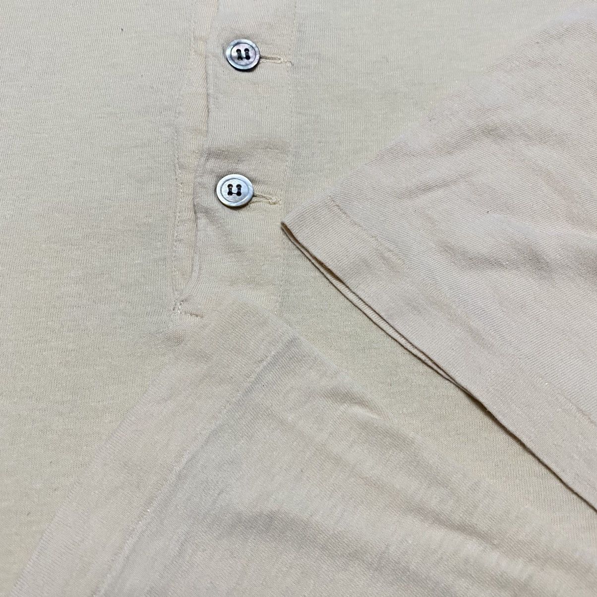 Y's for Men Rare‼️🔥Vintage Plain Y's for men Henley Neck T-Shirt Size US M / EU 48-50 / 2 - 6 Thumbnail