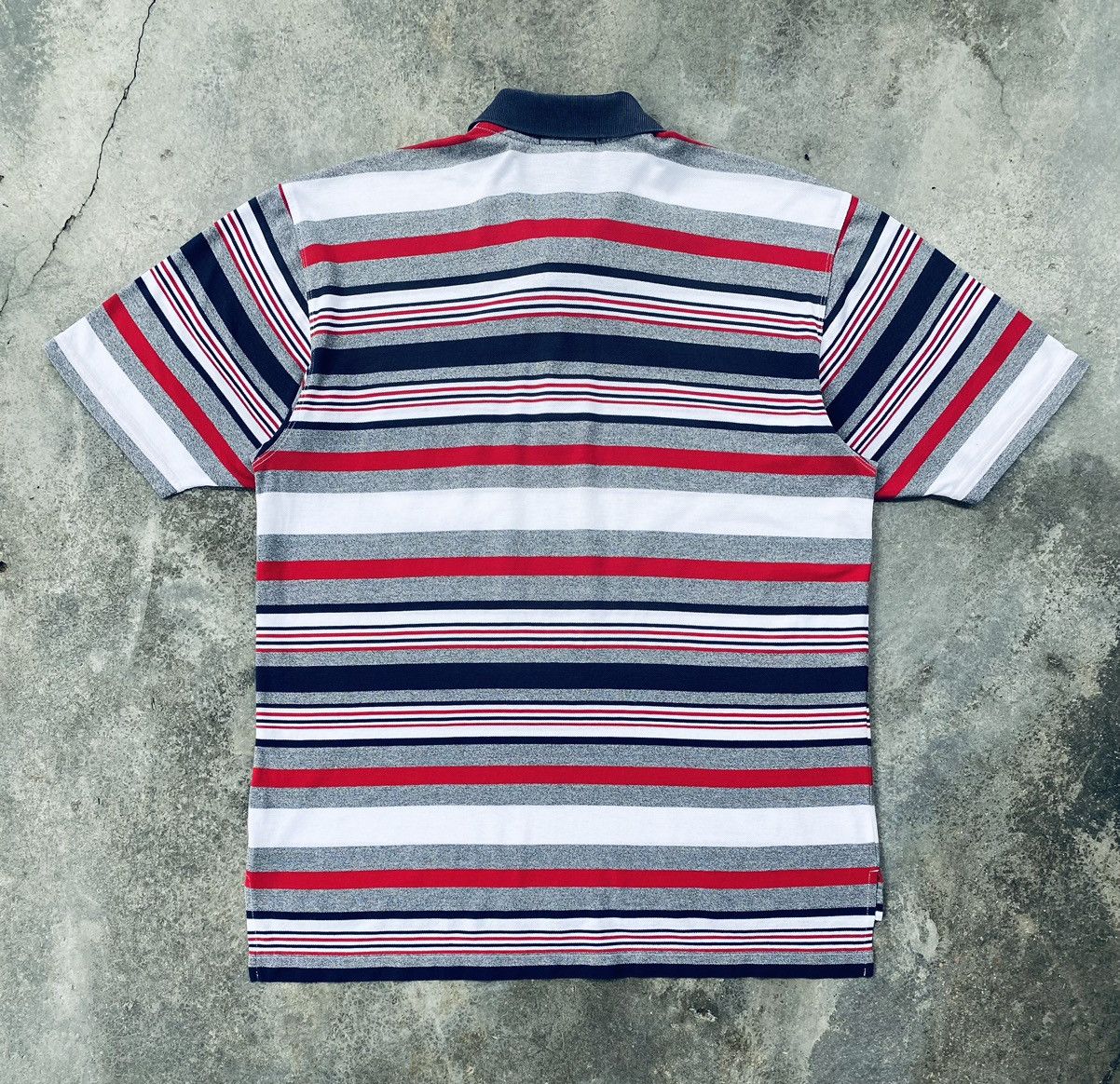 Burberry Vintage 90s Burberry Striped Polo Tees Size US L / EU 52-54 / 3 - 2 Thumbnail