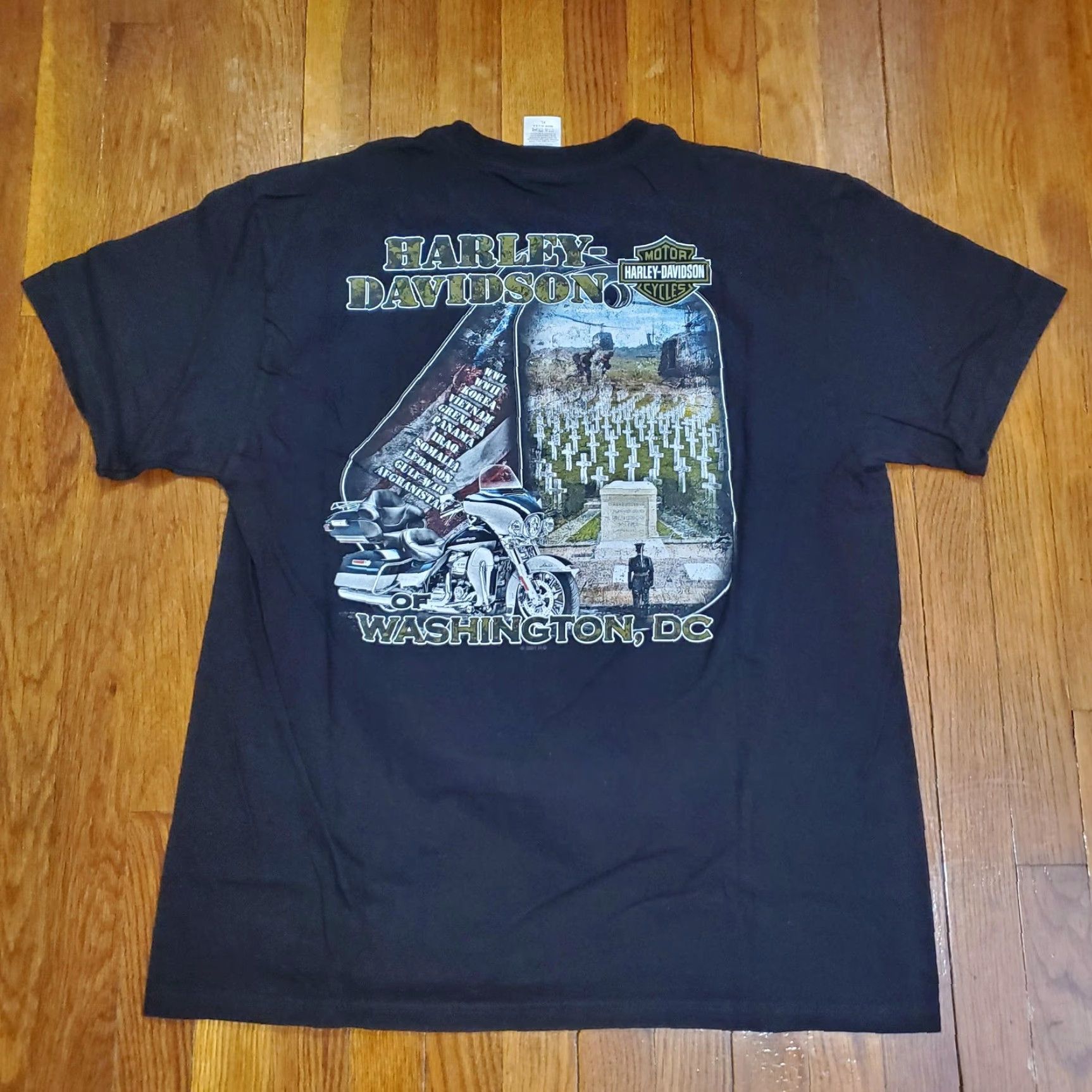 Harley Davidson Harley-Davidson Shirt Mens XL Black Rolling To Remember 2021 Washington DC Tee Size US XL / EU 56 / 4 - 6 Thumbnail
