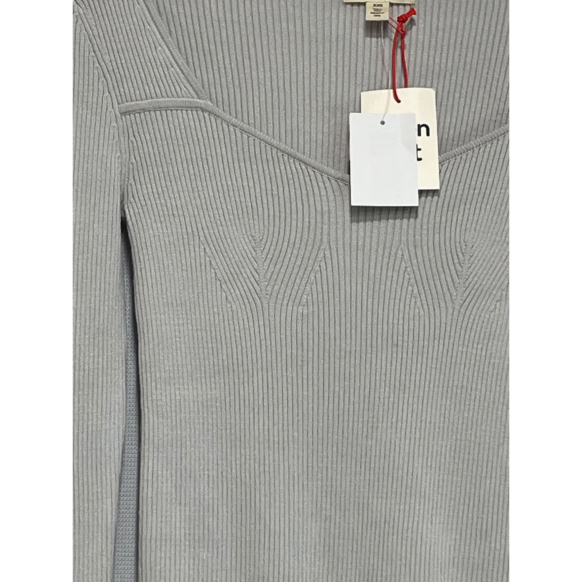 Other Open Edit women’s Sweetheart Neckline Ribbed Sweater Top, Gr Size L / US 10 / IT 46 - 5 Thumbnail