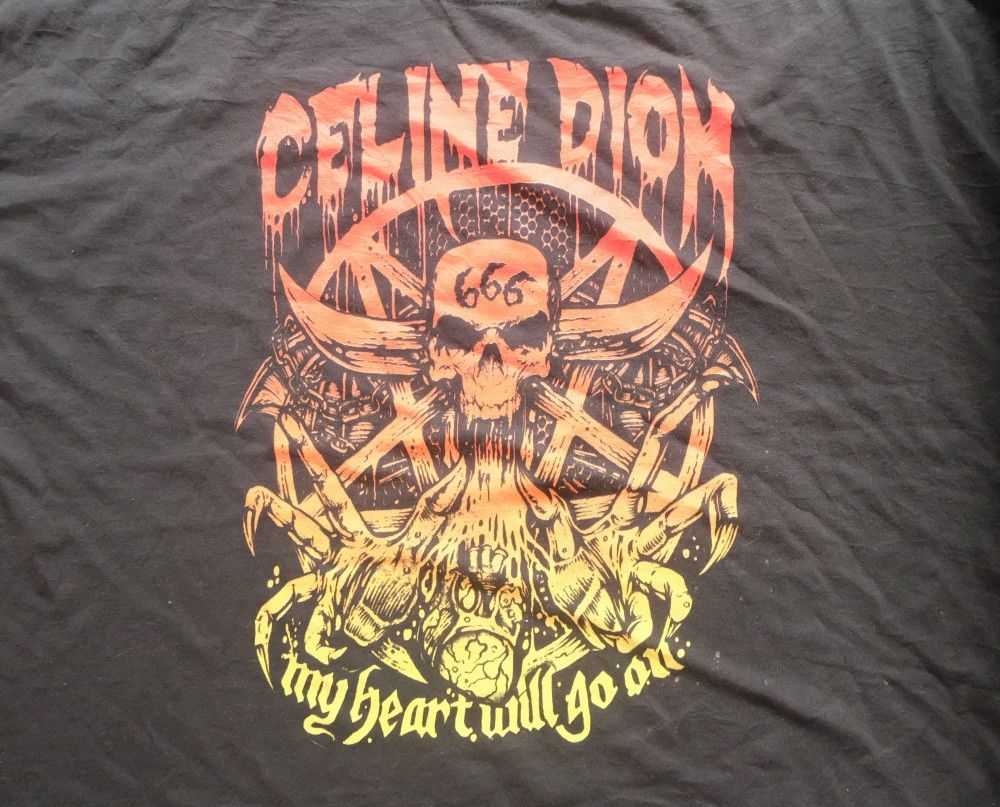 Band Tees Celine Dion My Heart Will Go On T-Shirt Black Oversized Size US XXL / EU 58 / 5 - 2 Thumbnail