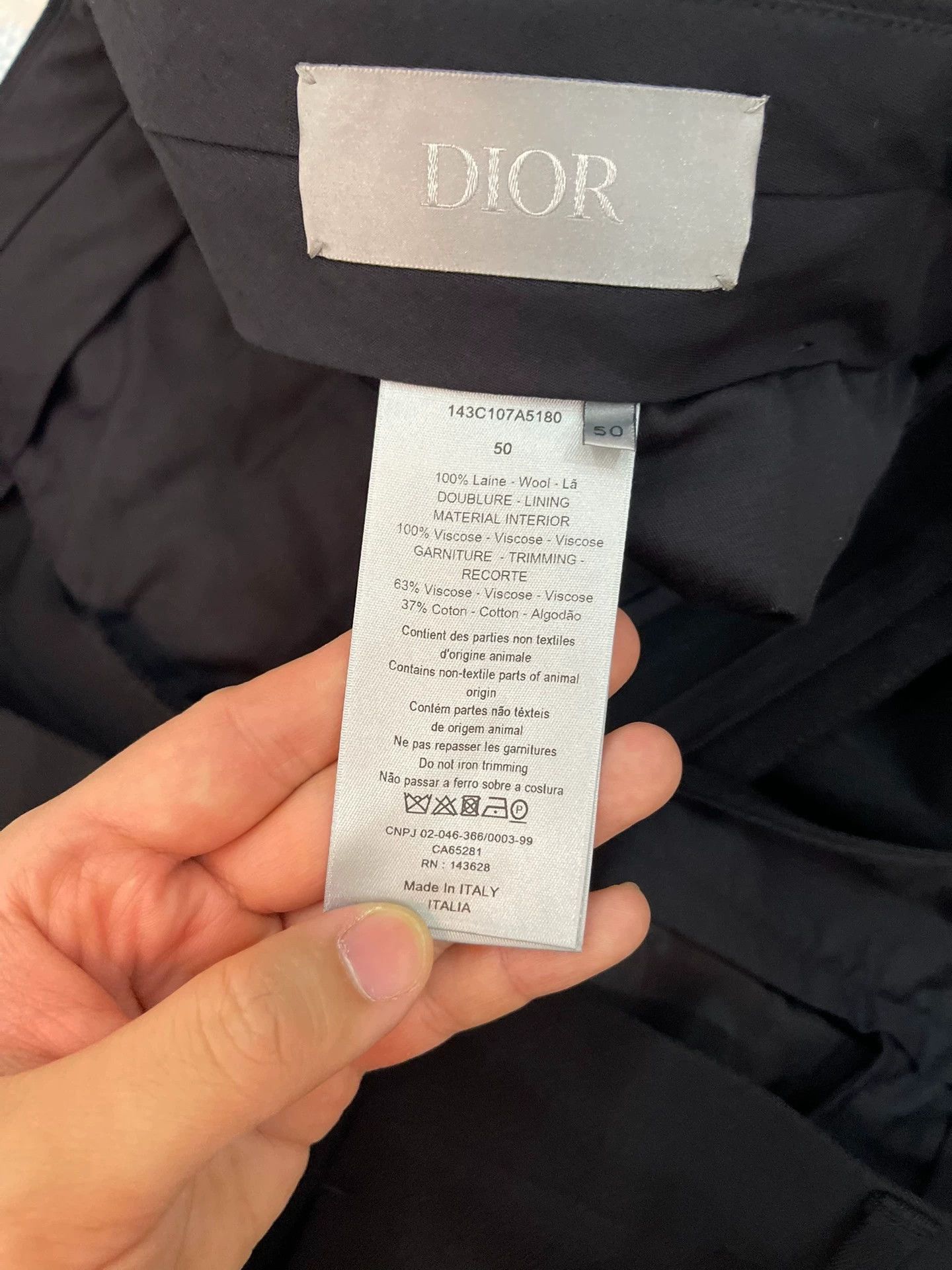 Dior DIOR Men's Wool Runway Pants White Side Stripe 50 Size US 34 / EU 50 - 6 Thumbnail