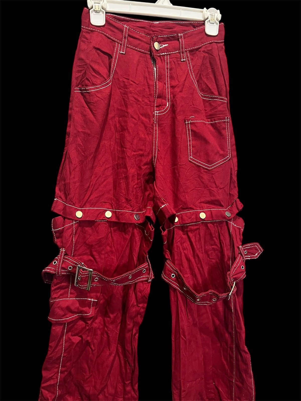 Japanese Brand Bondage Pants Punk Emo Aesthetic Grunge Clotes Japanese Size 26" / US 2 / IT 38 - 2 Thumbnail