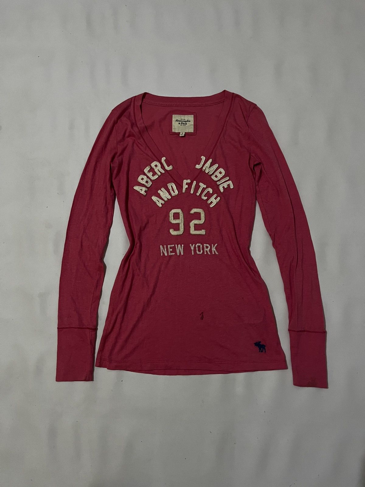 Vintage abercrombie V neck Long sleeve y2k