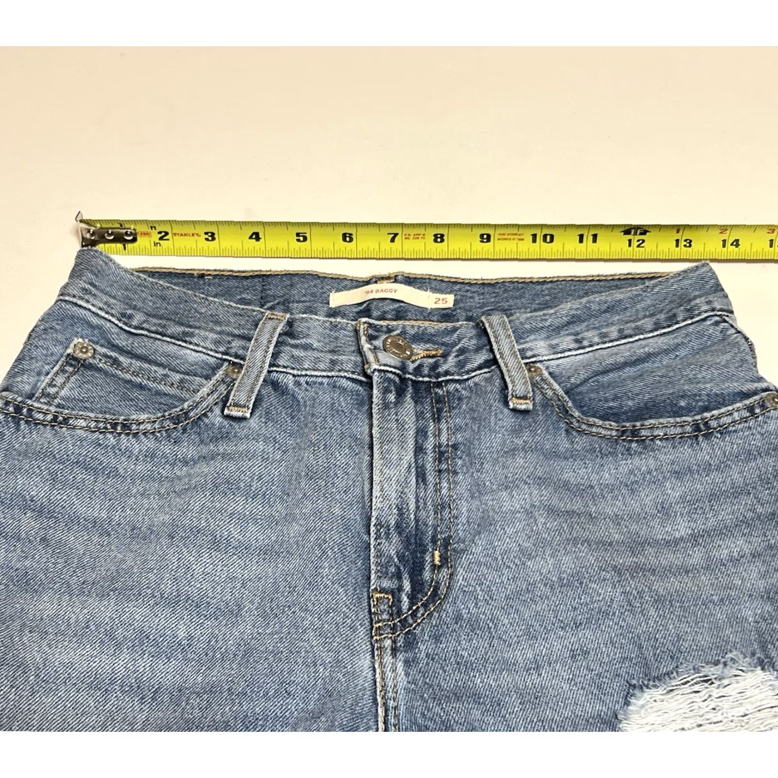 Levi's Levi's Jeans Women Baggy 94 27x30 Blue Denim Straight Leg Relaxed Fit 5-Pocket Zipper Button Vintage? No Size 27" / US 4 / IT 40 - 3 Thumbnail