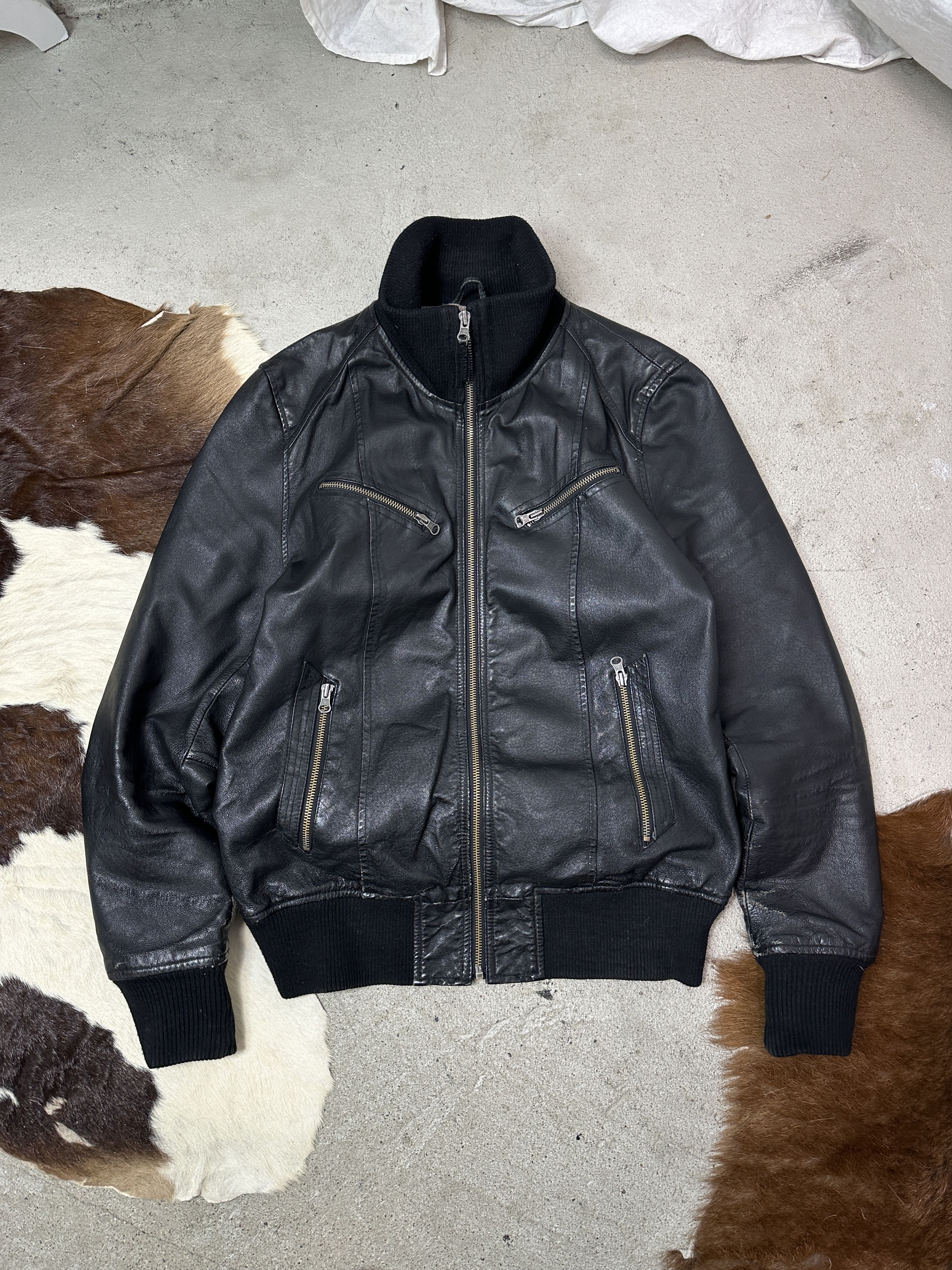 Vintage Vintage Leather Moto Racing Biker Grunge Oversize Jacket Y2K Size US M / EU 48-50 / 2 - 2 Thumbnail
